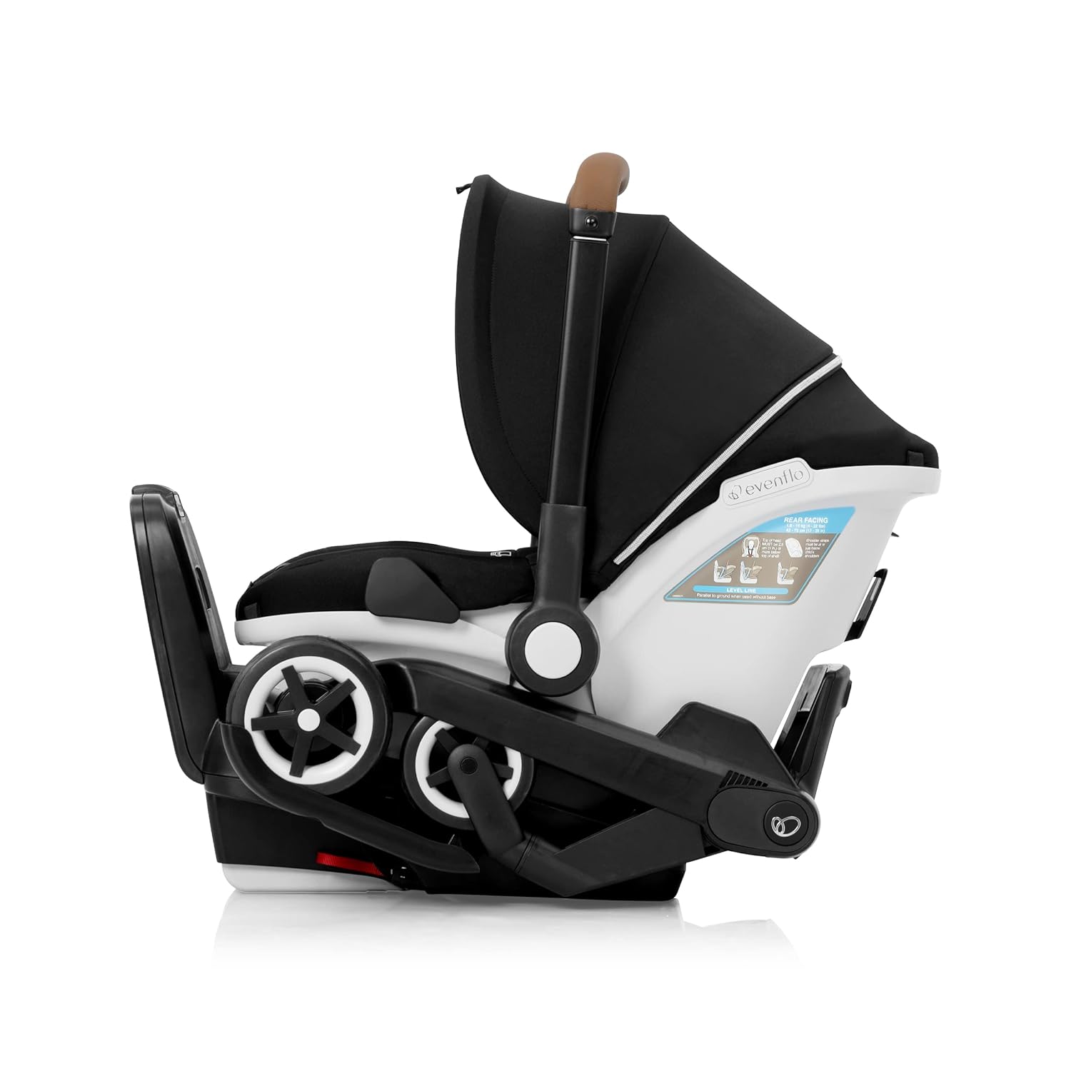 Gold Shyft DualRide Infant Car Seat and Stroller Combo with Carryall Storage (Moonstone Gray)