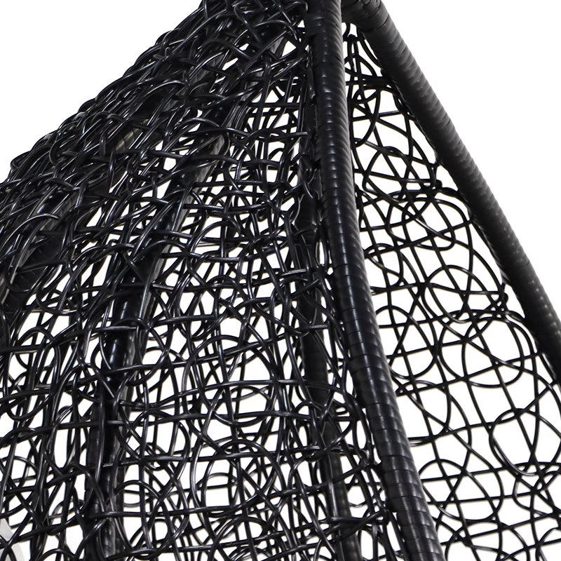 Modern Rattan Egg Shape Swing Chair | Indoor & Outdoor Hanging Patio Chair | Comfortable Lounge Seat for Balcony, Garden, Living Room