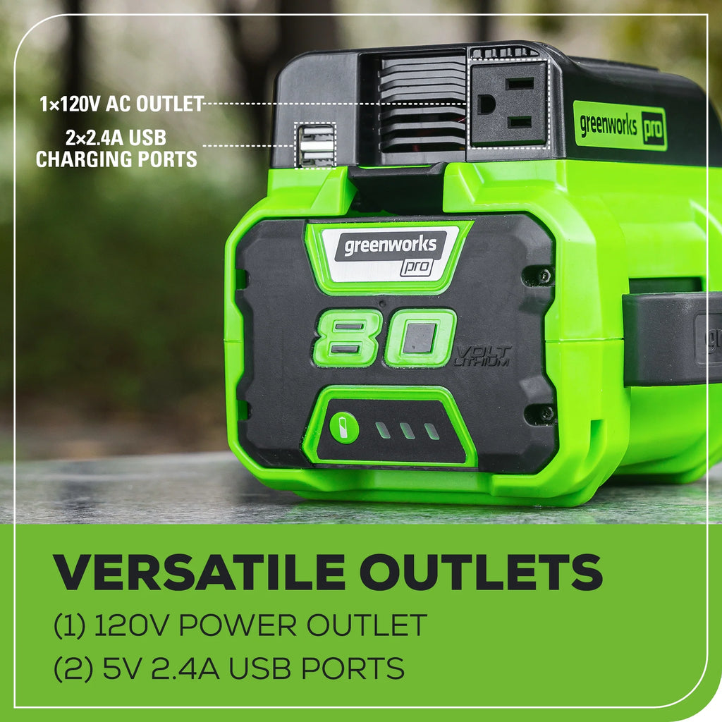 2025 80V Cordless Battery 300 Watt Power Inverter (Tool Only)