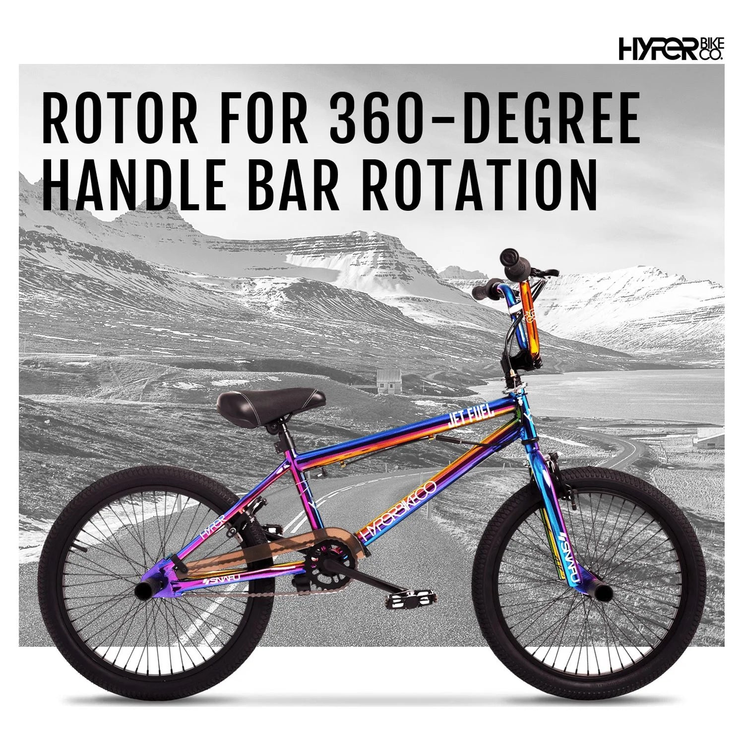 2025 Hyper Bicycles 20" Jet Fuel BMX Bike for kids, Recommended Ages 8 to 13 Years Old