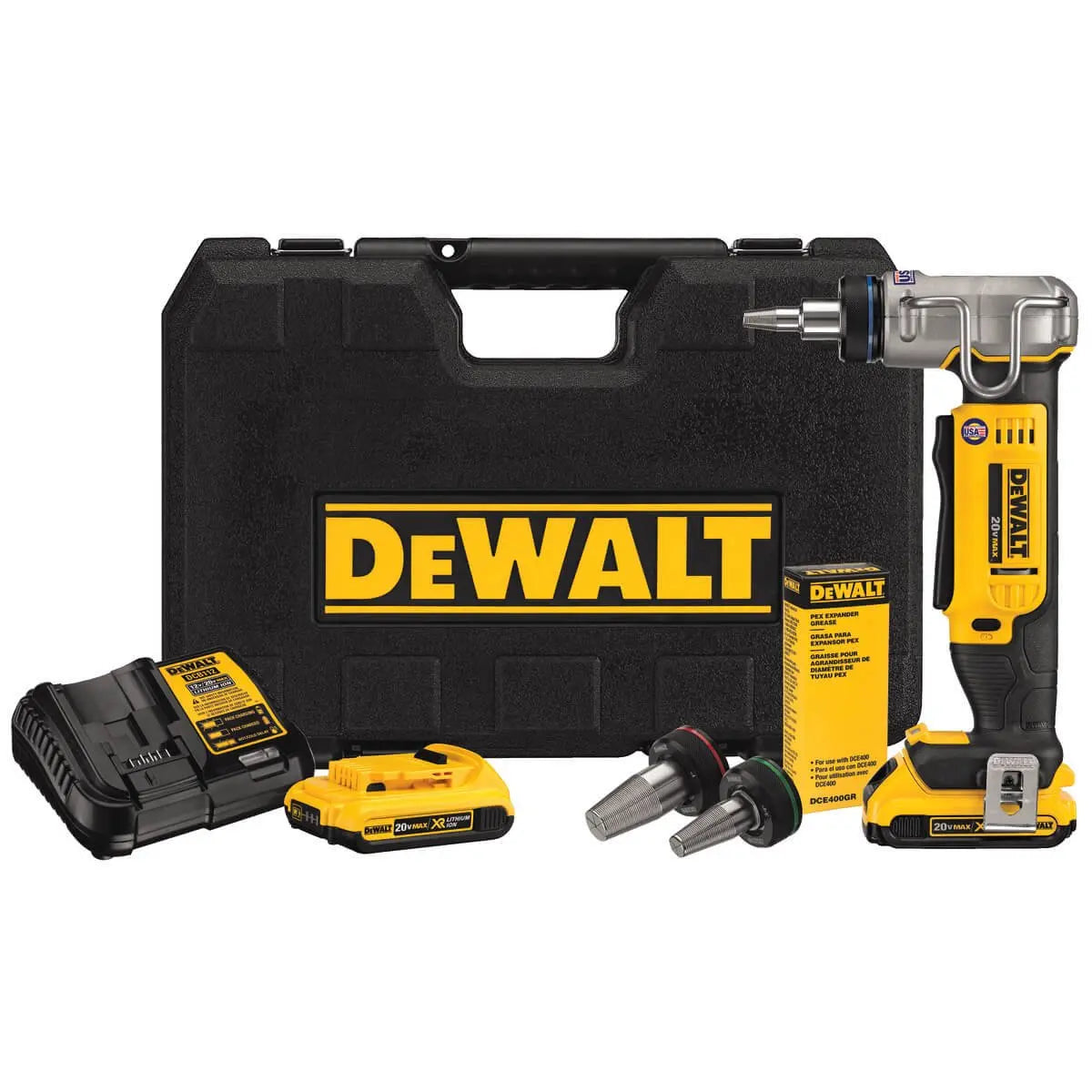 2025 DEWALT DCE400D2-20V Max* Pex Expander Tool Kit, 1-Inch