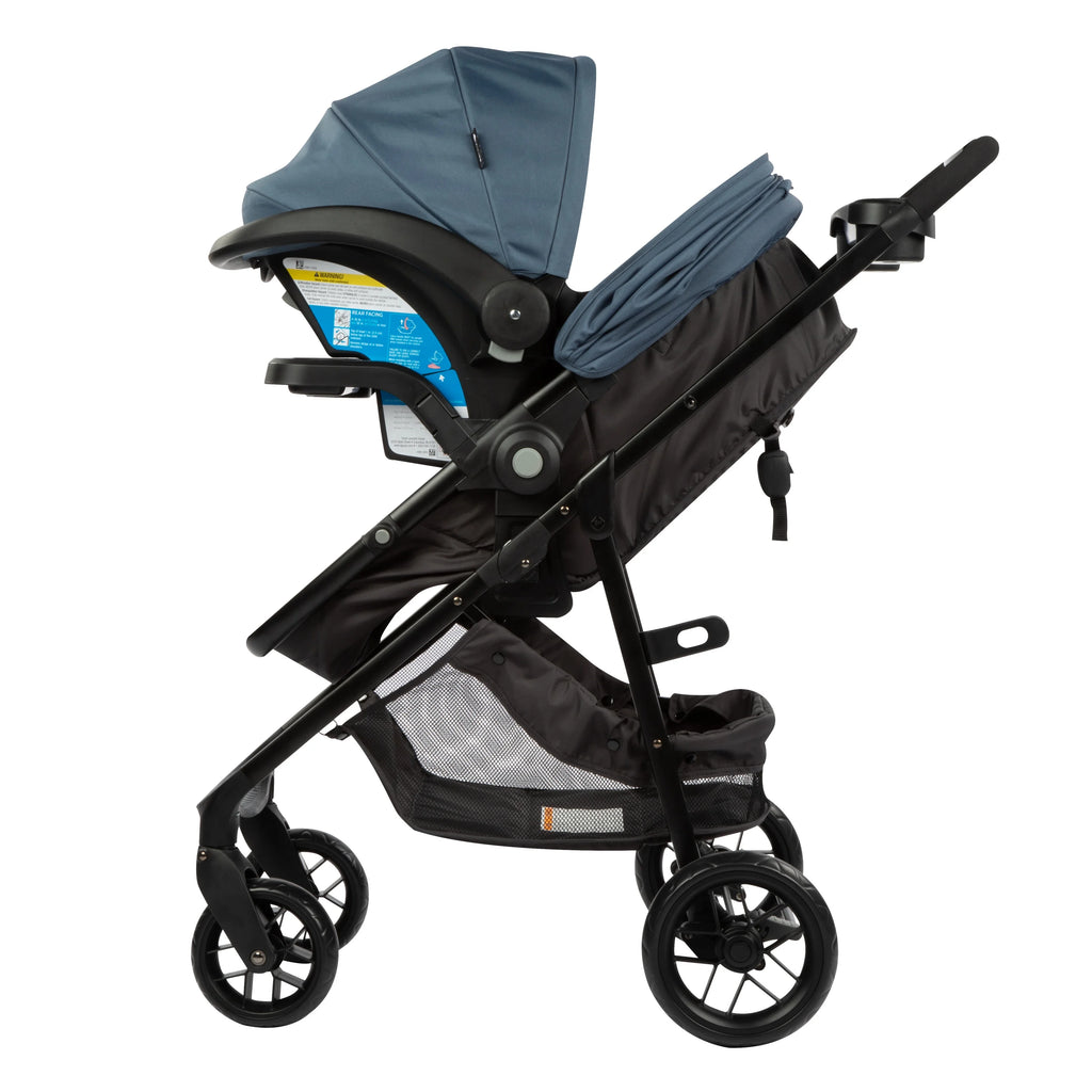 2025 Safety 1st Grow and Go Sprint Modular Travel System Stroller with Rear-Facing Infant Car Seat, Bluestone