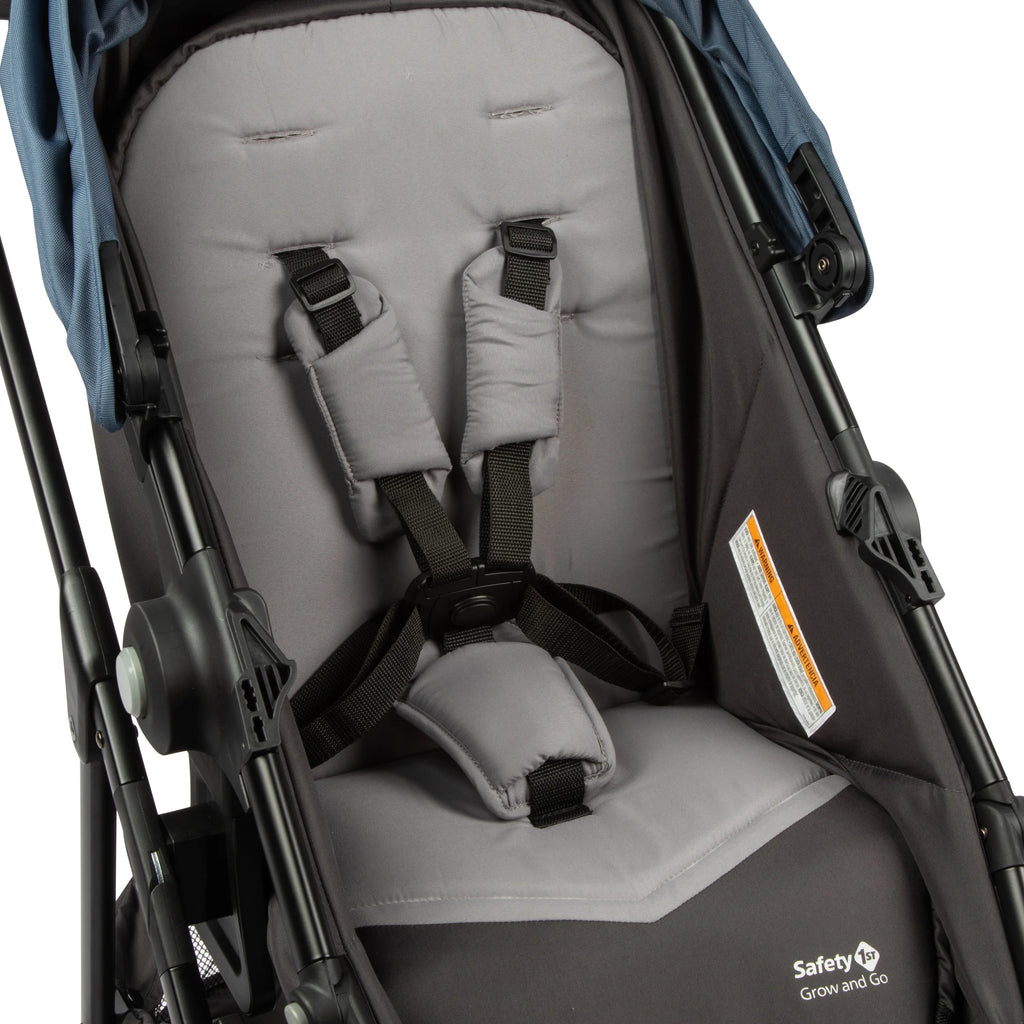2025 Safety 1st Grow and Go Sprint Modular Travel System Stroller with Rear-Facing Infant Car Seat, Bluestone