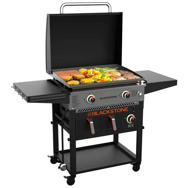 2025 Clearance Sale Blackstone 2-Burner 28" Griddle with Electric Air Fryer and Hood