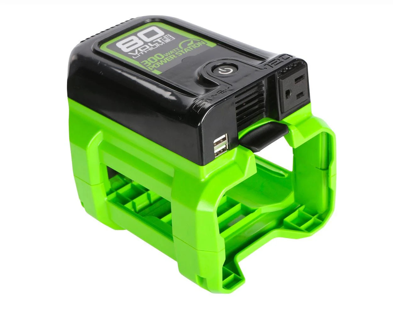 2025 80V Cordless Battery 300 Watt Power Inverter w/ 2Ah Battery and Charger