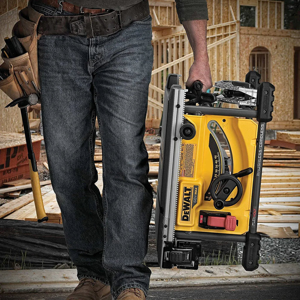 2025 Dewalt DCS7485T2 54V Flexvolt Brushless 210mm Table Saw with 2 x 6.0Ah Batteries & Charger