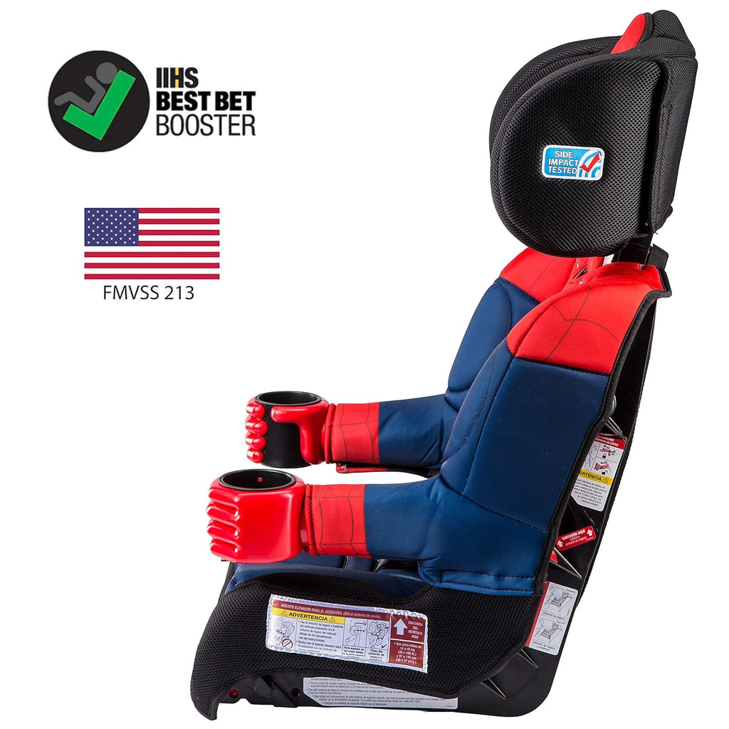 2025 KidsEmbrace Marvel Spider-Man 2-in-1 Forward-Facing Booster Car Seat LATCH | 5-Point Harness Booster 22-65lbs converts to Belt-Positioning Booster 40-100lbs | Adjustable