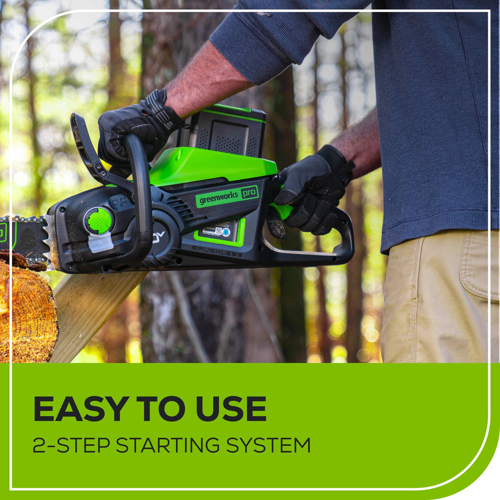 2025 80V 18" 2.5kW Cordless Battery Chainsaw (Sturdy Case, Chains Included) w/  4.0Ah Battery & 4A Charger