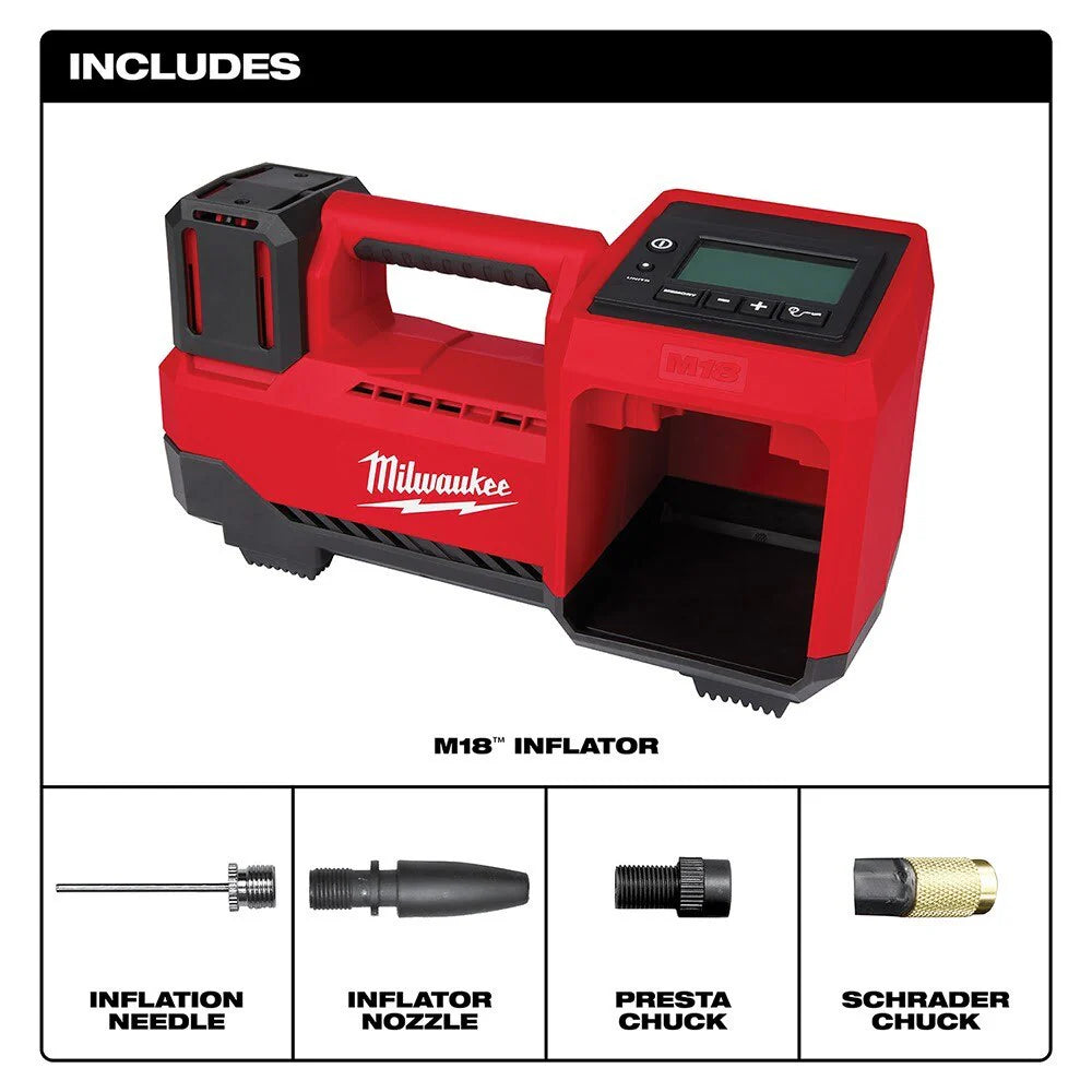2025 Milwaukee 2848-20 M18 Compact Tire Inflator, Tool Only