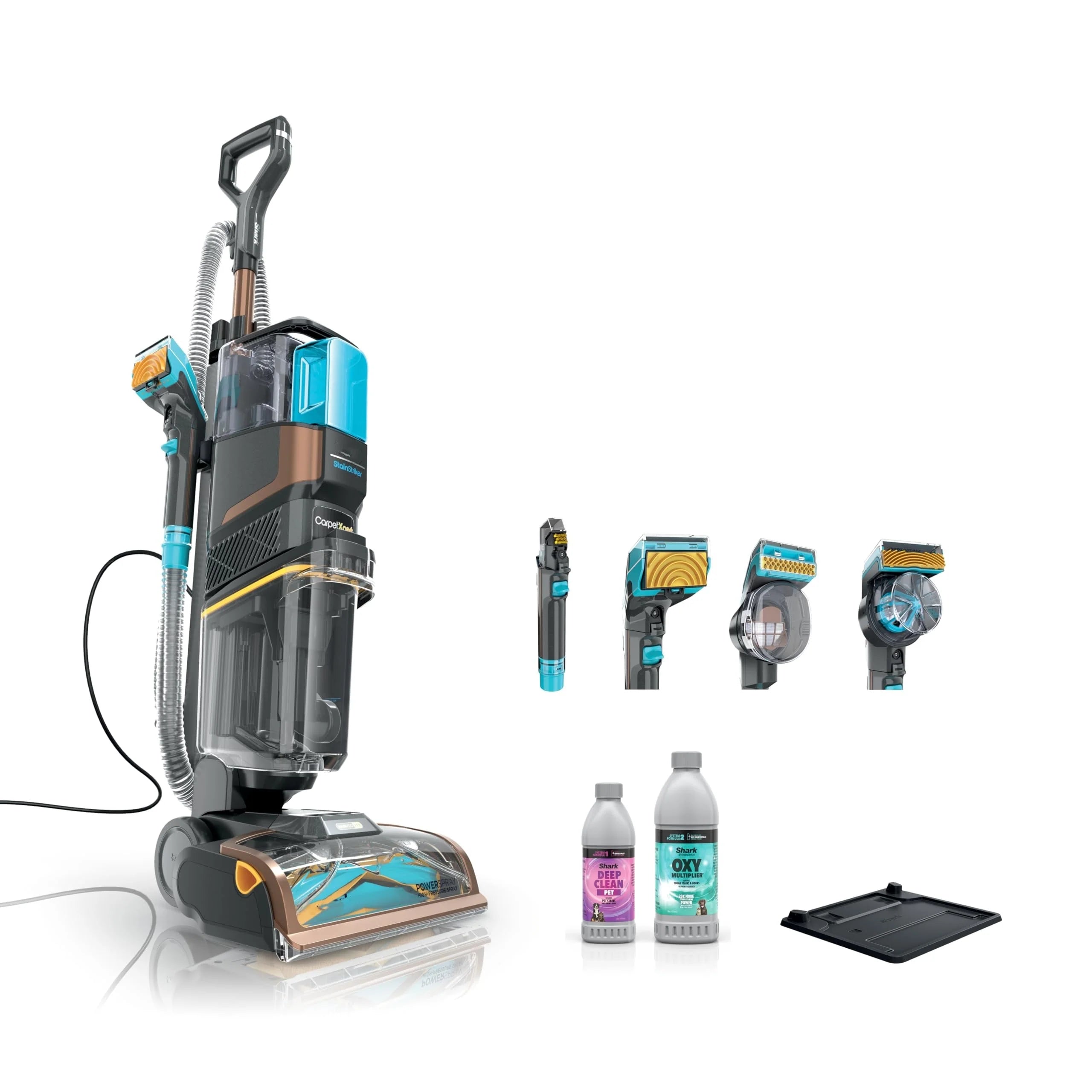 2025 EX301 CarpetXpert HairPro Pet with StainStriker, Corded Upright Deep Carpet, Rug & Upholstery Cleaner, Pet Stain Remover, Gray