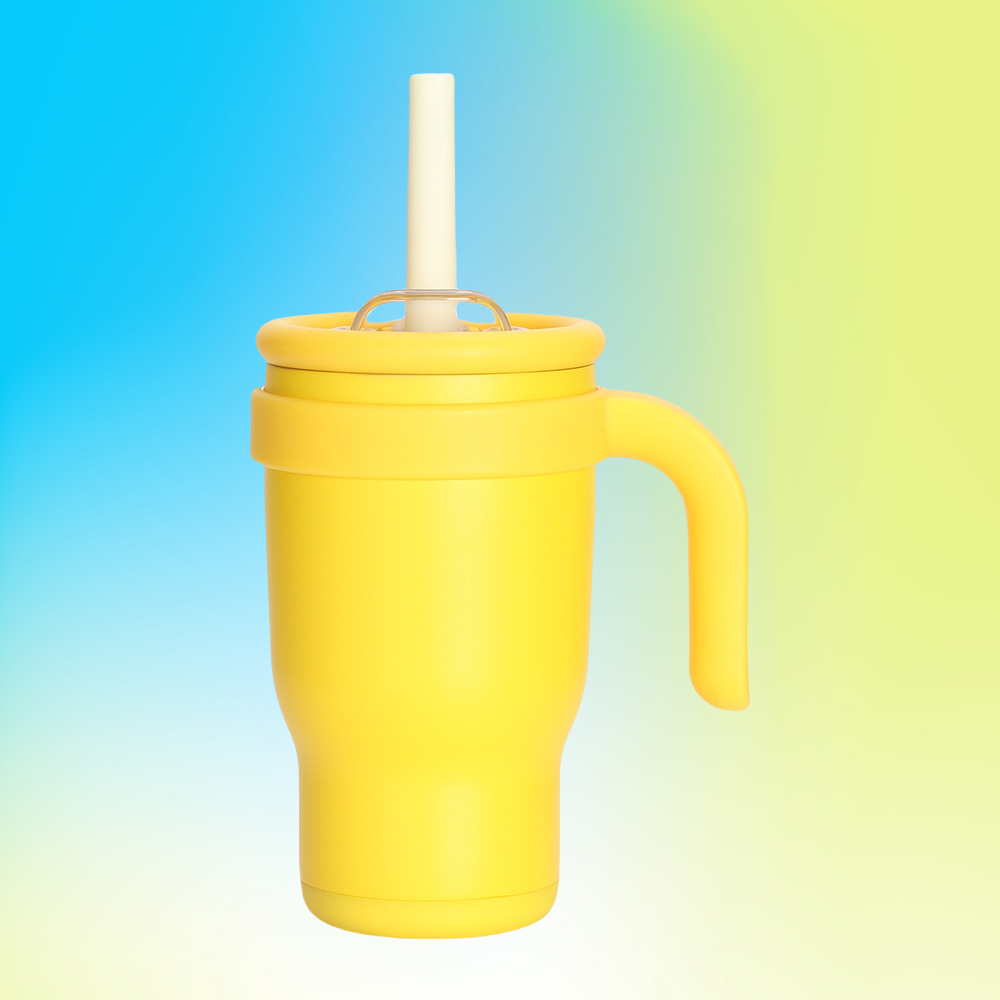 Outdoor Thermobecher 140oz mit Henkel – Gelb