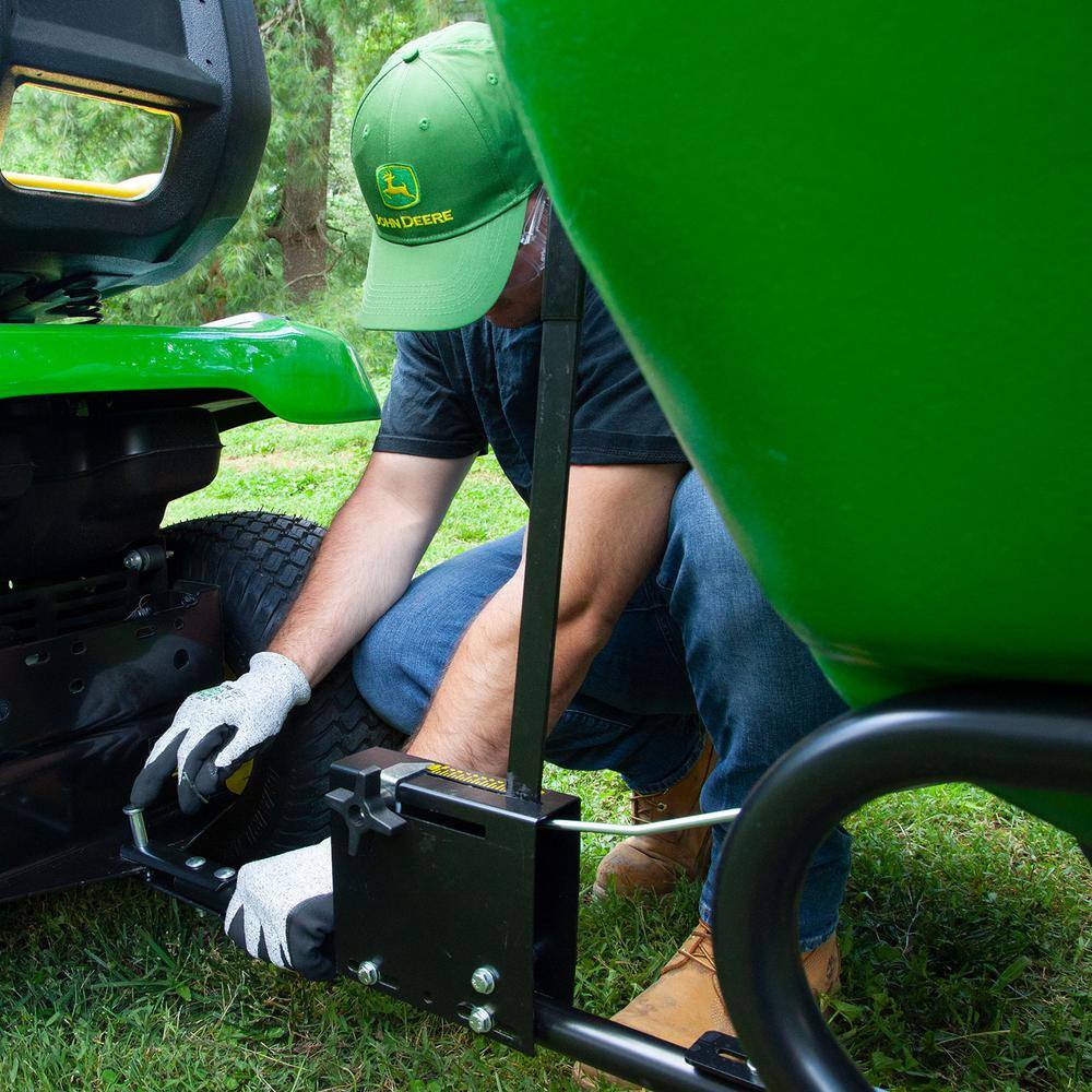 2025 John Deere 175 lb Tow-Behind Broadcast Spreader, Rustproof Poly Hopper, Universal Fit