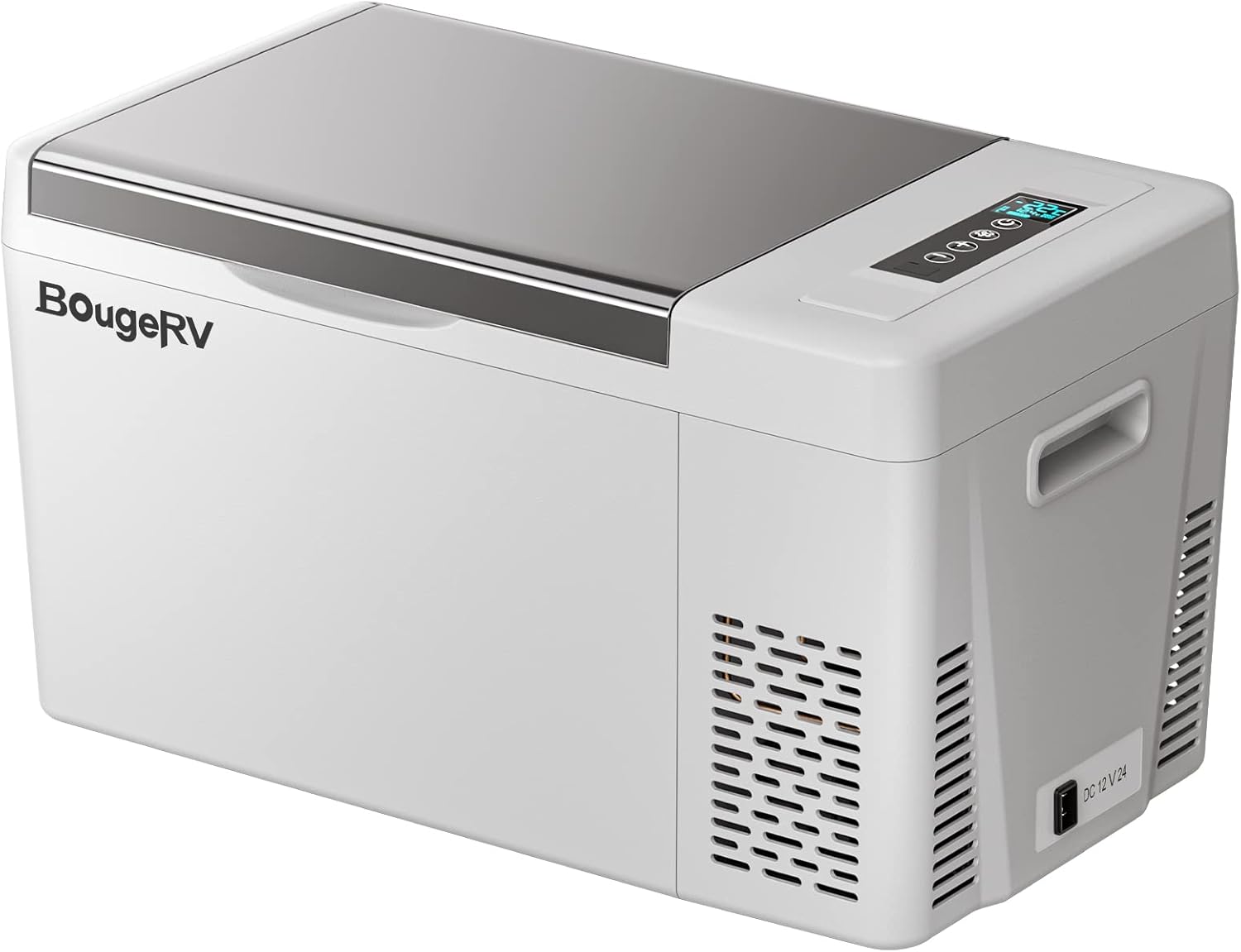 12 Volt Refrigerator 12V Car Fridge 30 Quart Portable Freezer Compressor Cooler -7℉~50℉ Compressor Freezer, 12/24V DC 110~240 Volt AC, for Truck RV SU