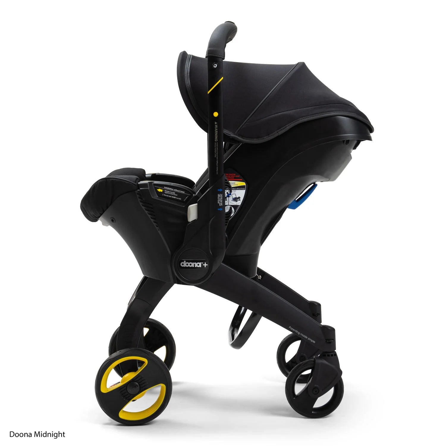 2025 Doona Midnight Edition Infant Car Seat & Stroller Combo – Stylish All-in-One Travel System