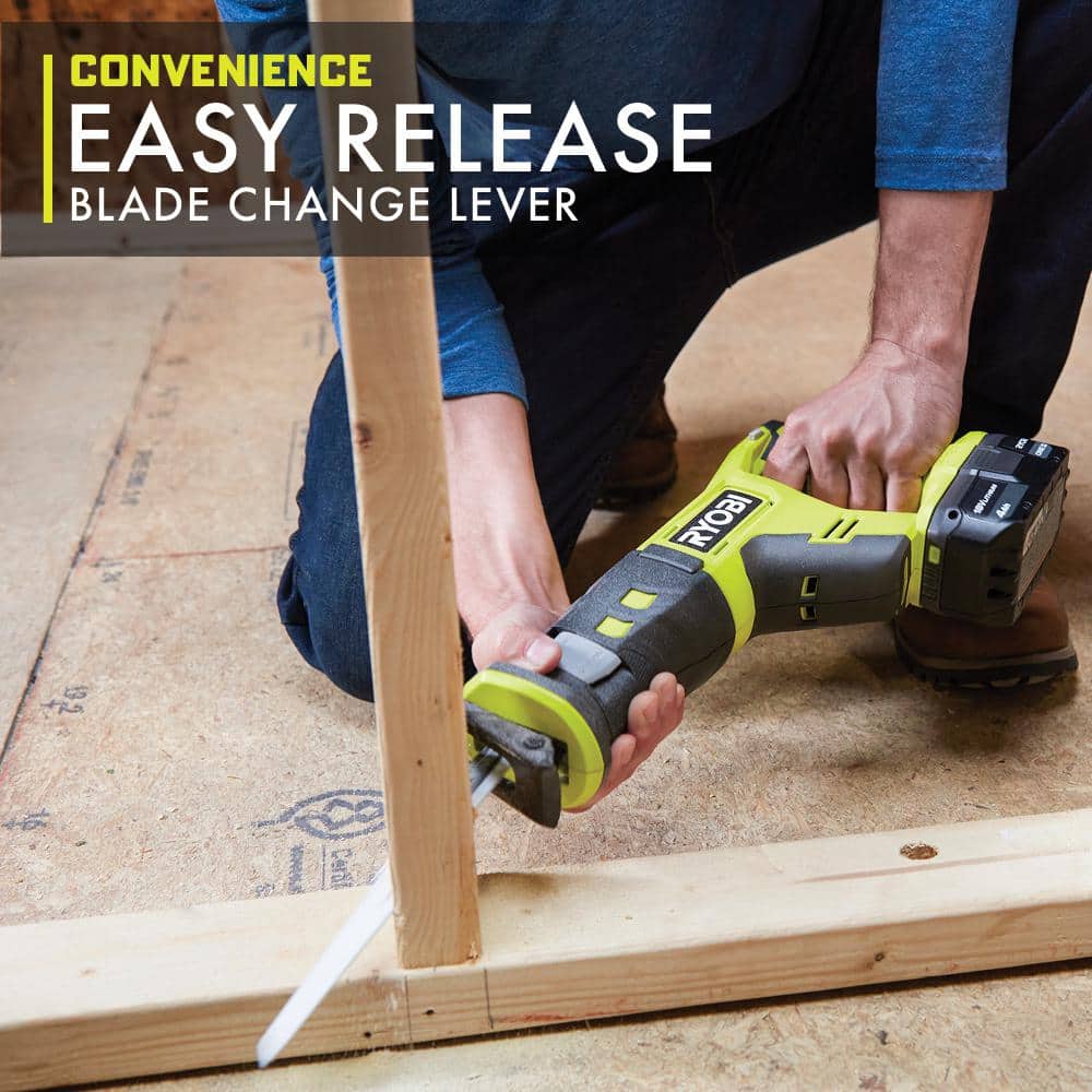 2025 RYOBI ONE+ 18V Cordless 6-Tool Combo Kit with 1.5 Ah Battery, 4.0 Ah Battery, Charger with Jig Saw PCL1600K2-P5231 28324924