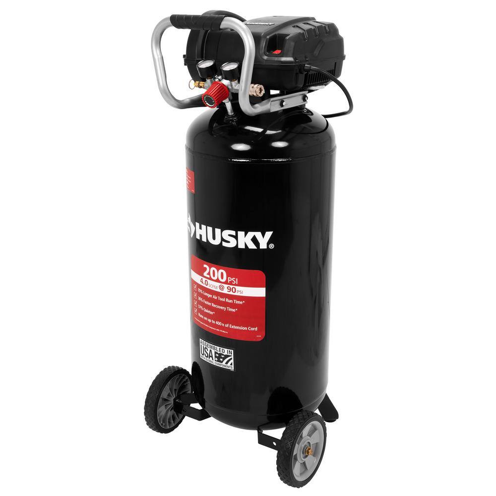 2025 Husky 20 Gal. 200 PSI Oil Free Portable Vertical Electric Air Compressor C202H