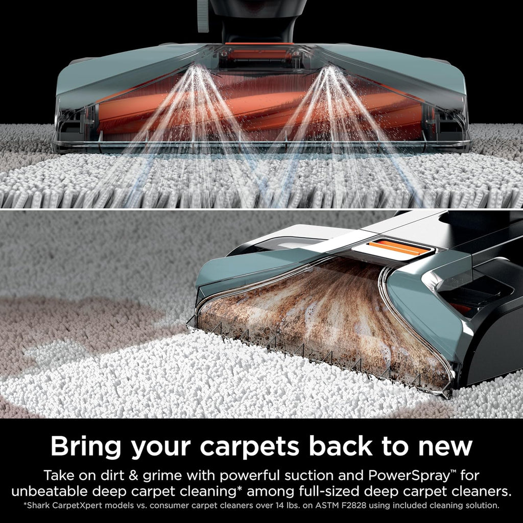 Upright Carpet, Area Rug & Upholstery Cleaner with StainStriker, Built-in Spot & Stain Cleaner, Perfect for Pets, Deep Cleaning & Tough Stain Removal, Carpet Shampooer, Cyan