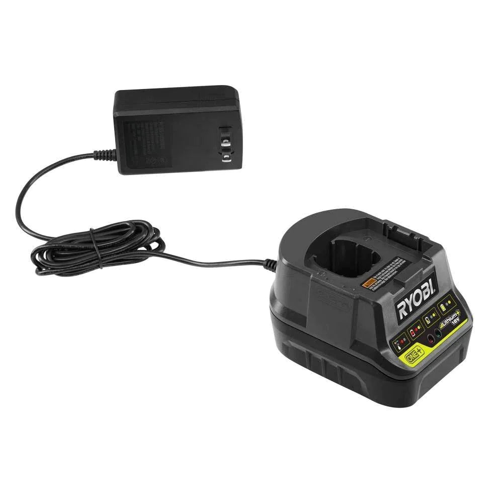 2025 Ryobi P737D 18-Volt One+ Cordless High Pressure Inflator with Digital Gauge, 4.0 Ah 18-Volt One+ High Capacity Lithium-Ion Battery, Charger, and Bag