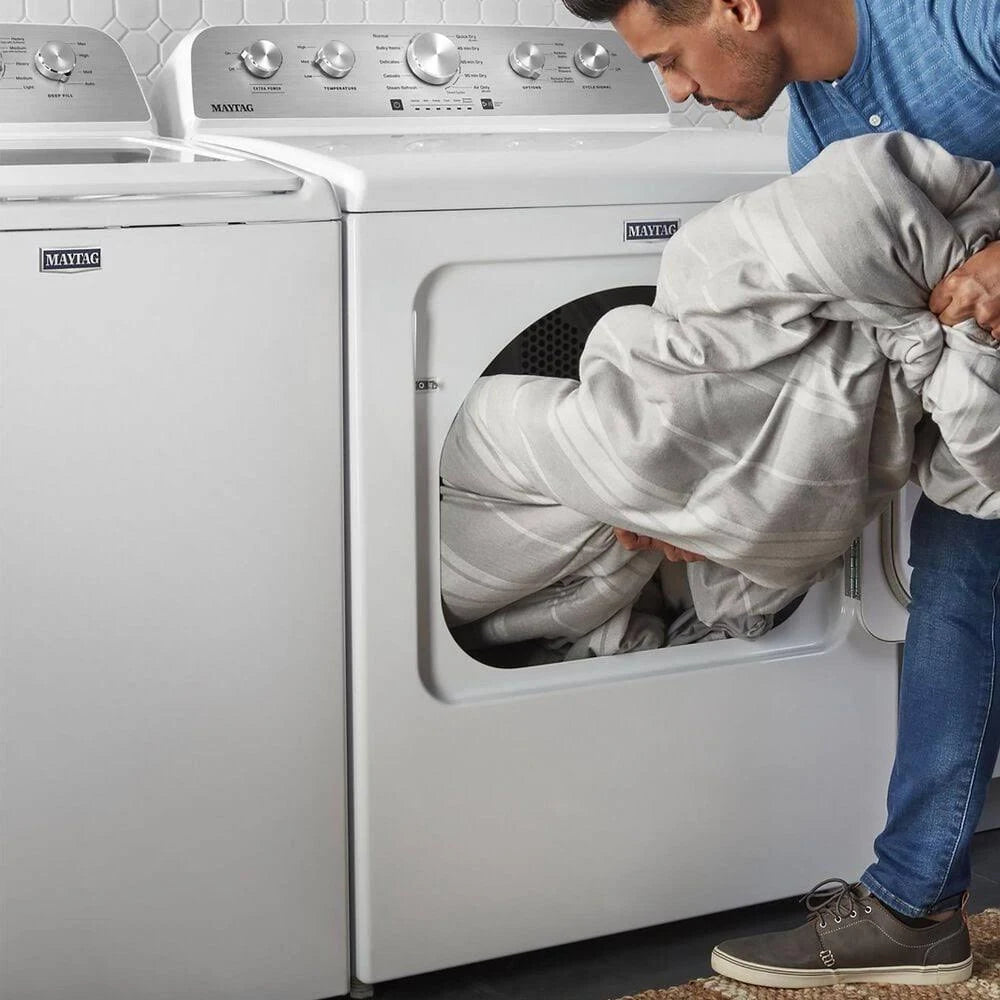 2025 Maytag - 7.0 Cu. ft. Electric Dryer with Wrinkle Prevent - White