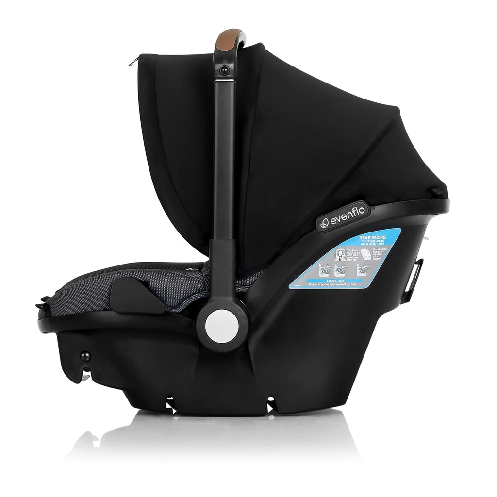 Gold Shyft DualRide Infant Car Seat and Stroller Combo with Carryall Storage (Moonstone Gray)