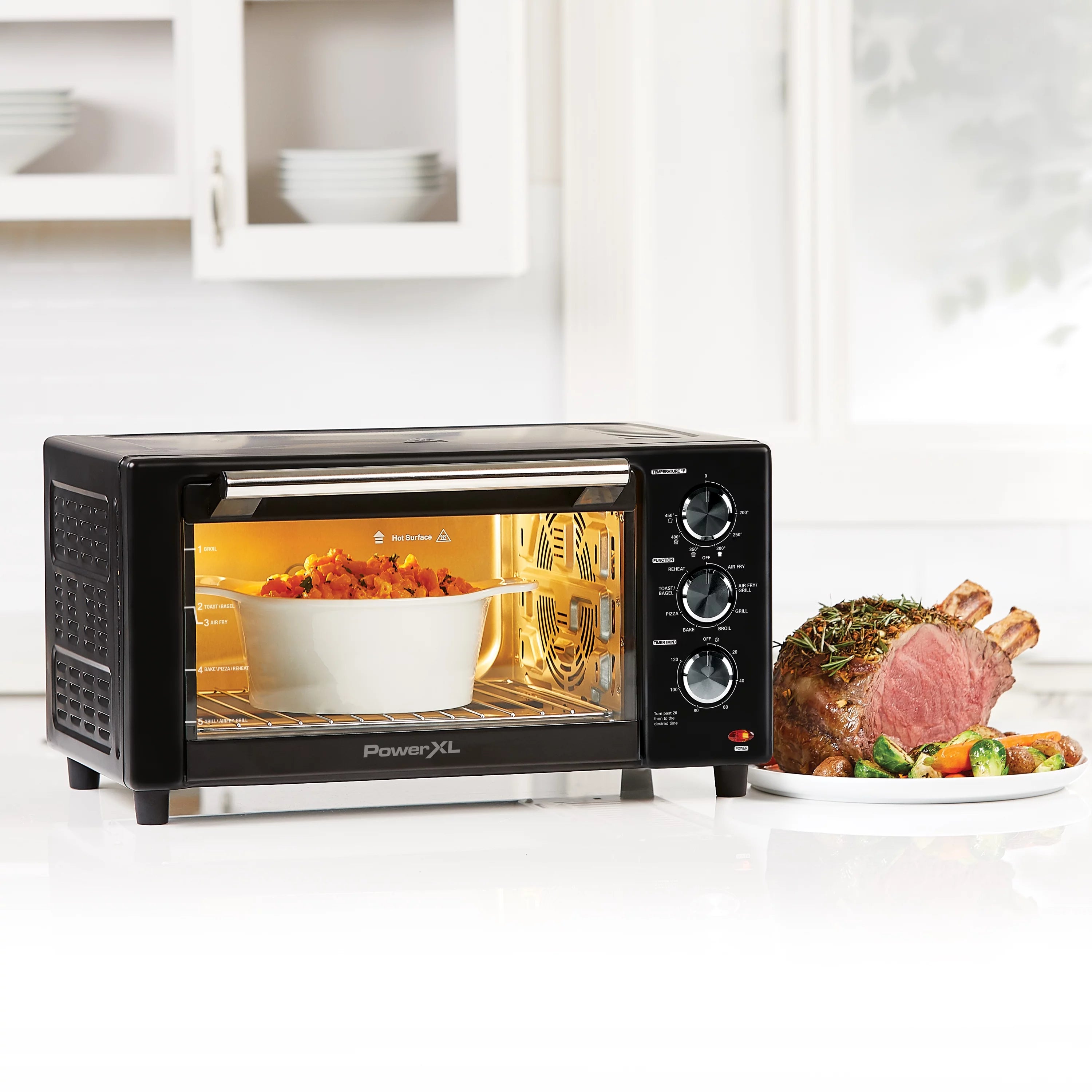 2025 PowerXL 7-in-1 Air Fryer Grill Plus – Indoor Grill & Hot Air Fryer with Rapid Air Technology