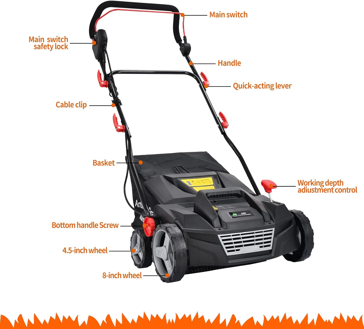 2025 Artificial Turf Broom Yard Power Brush with Collection Box #Sweepy Box