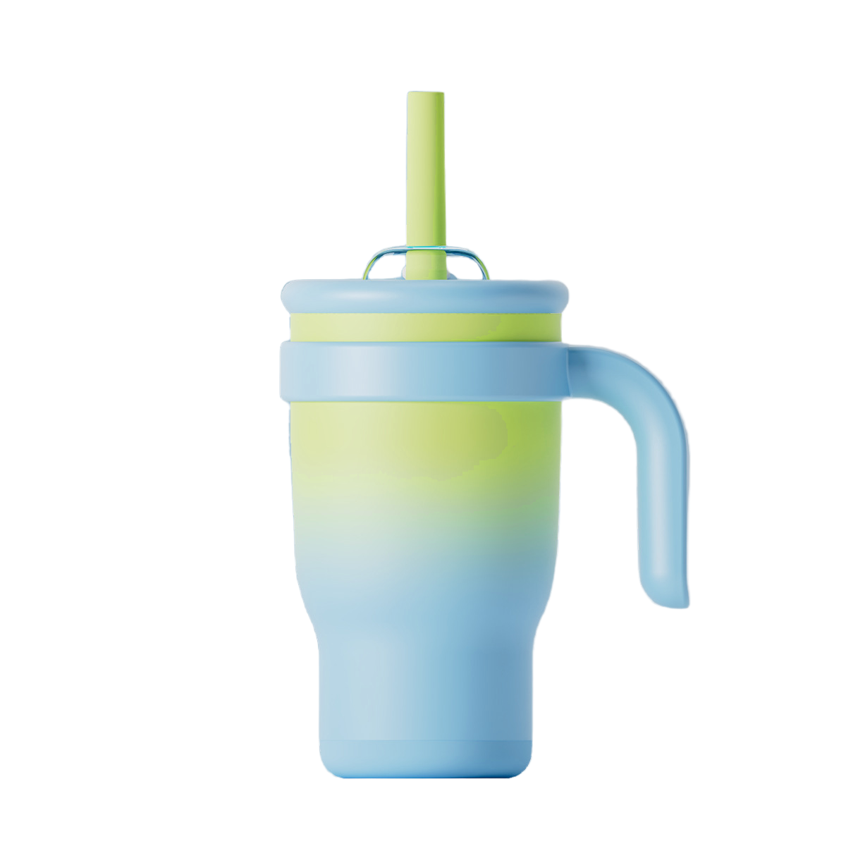Outdoor Thermobecher 140oz mit Henkel – Limettenblau