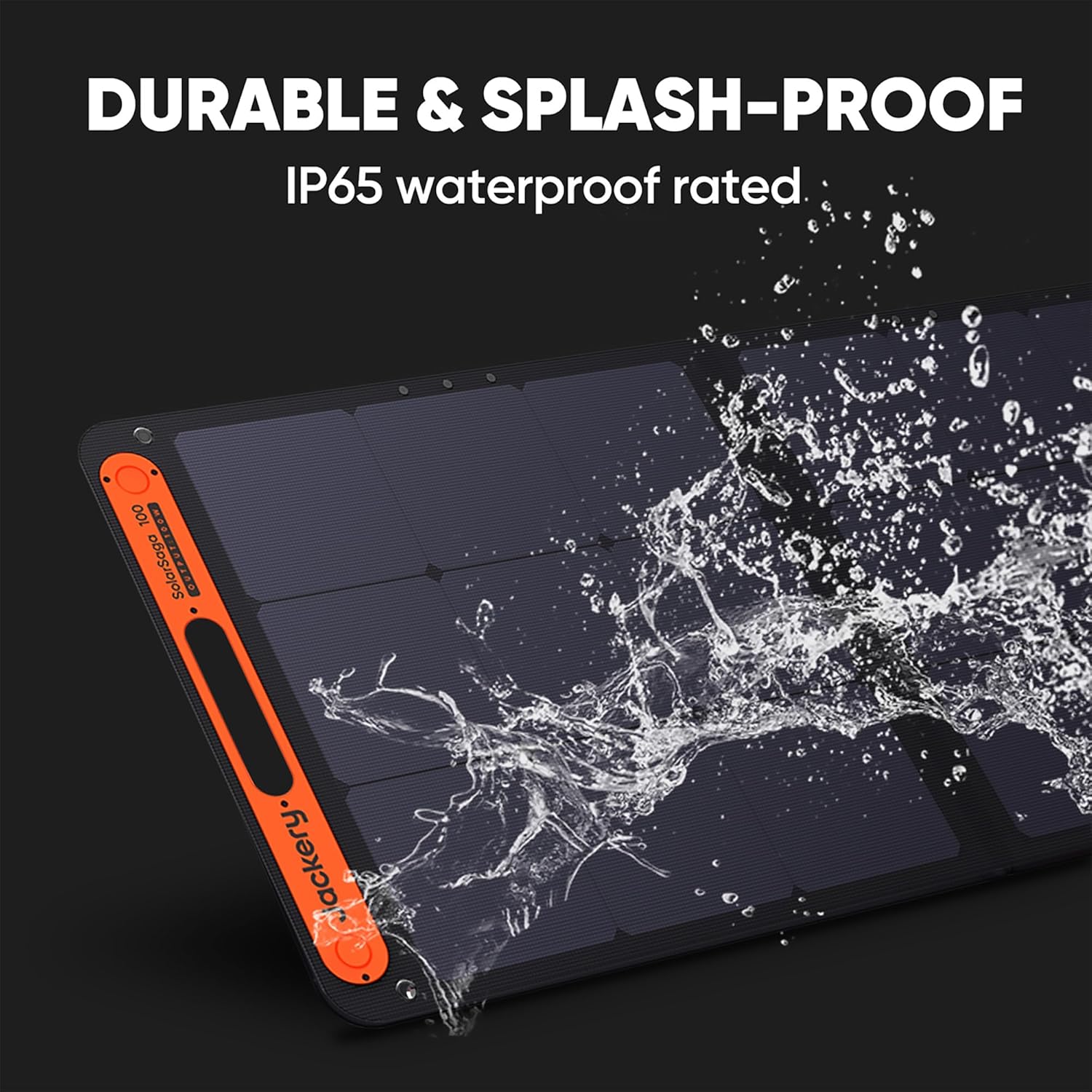 100W Portable Solar Panel for Explorer 240/300/500/1000/1500 Power Station, Foldable Solar Cell Solar Charger with USB Outputs for Phones,Ideal for Rooftops Outdoor Camping and RVs