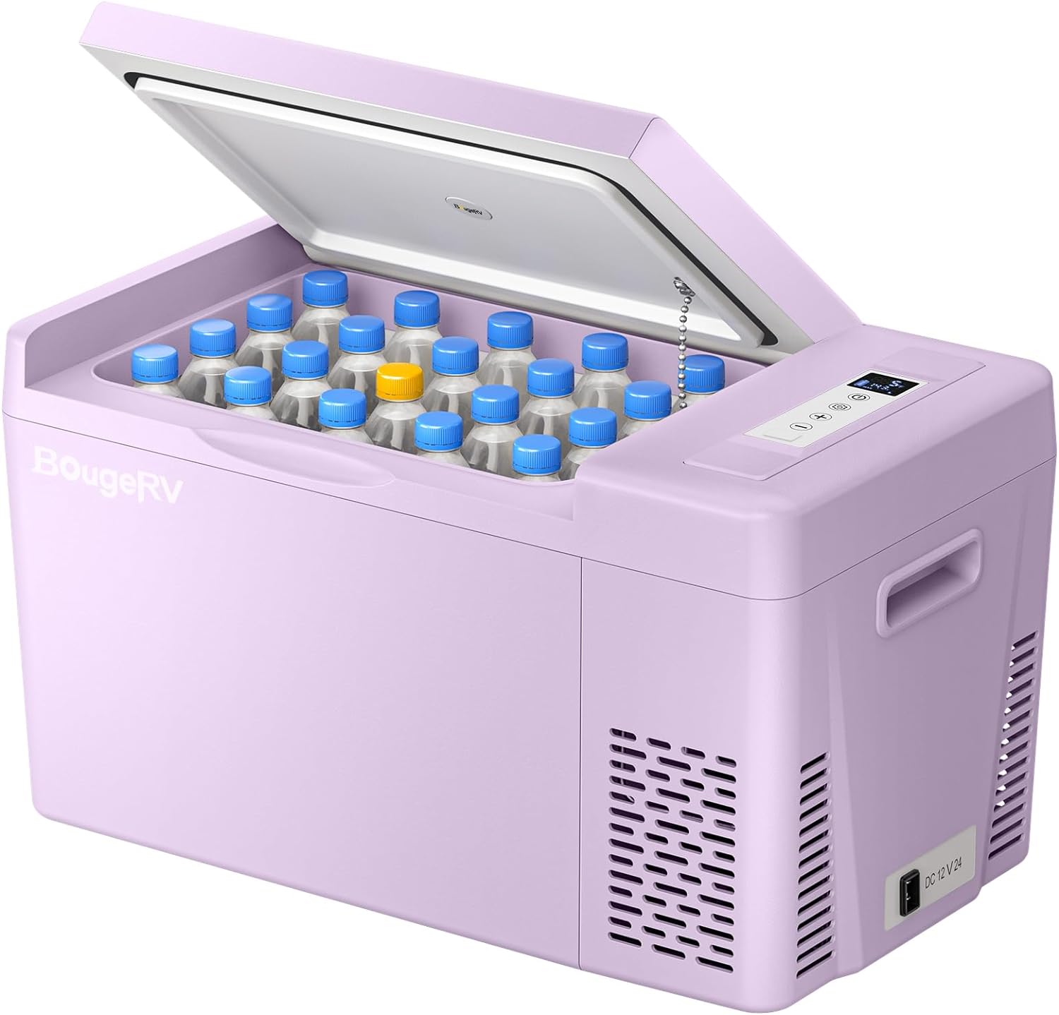 12 Volt Refrigerator 12V Car Fridge 30 Quart Portable Freezer Compressor Cooler -7℉~50℉ Compressor Freezer, 12/24V DC 110~240 Volt AC, for Truck RV SU