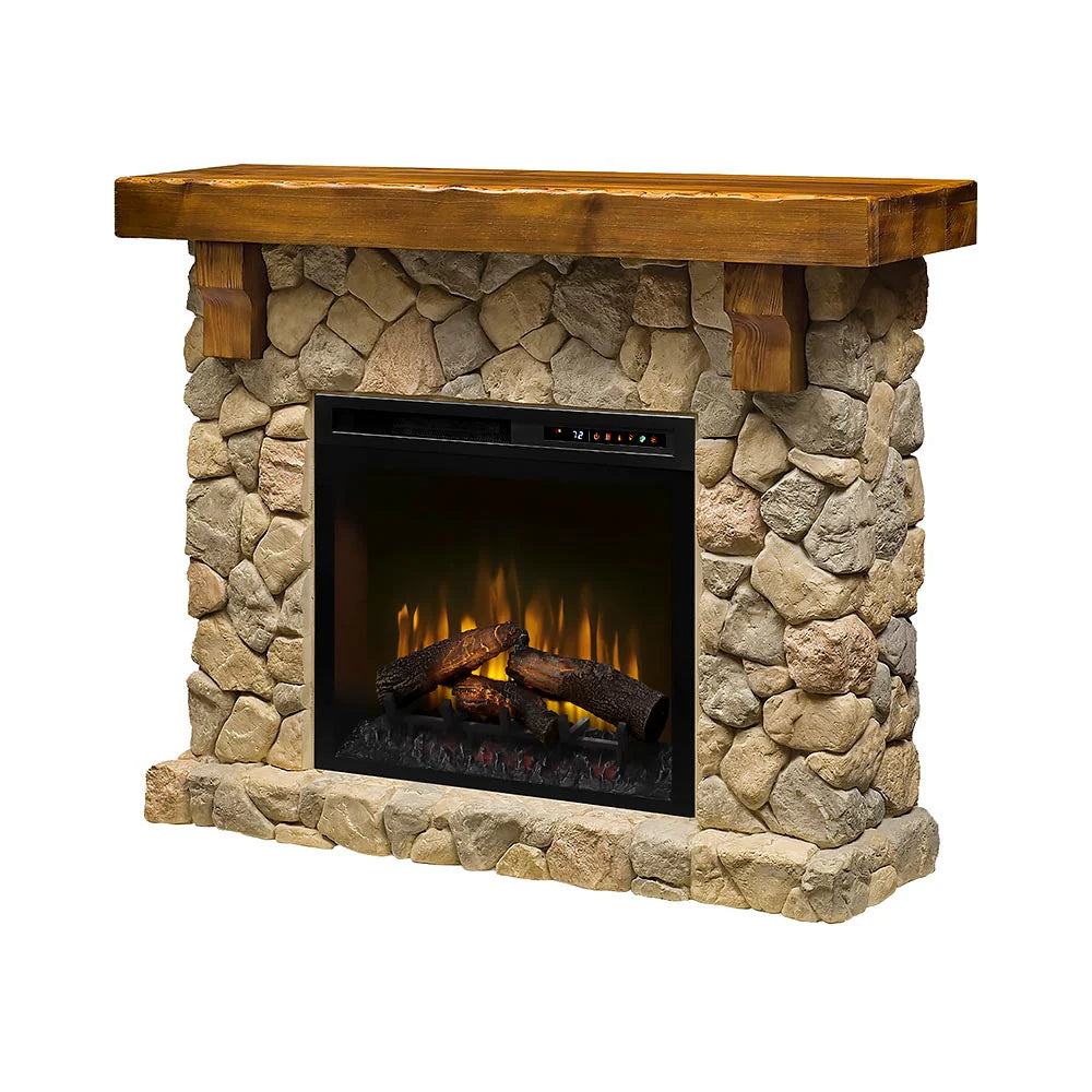 2025 Fieldstone Rustic Electric Fireplace Mantel Package GDS28L8-904ST