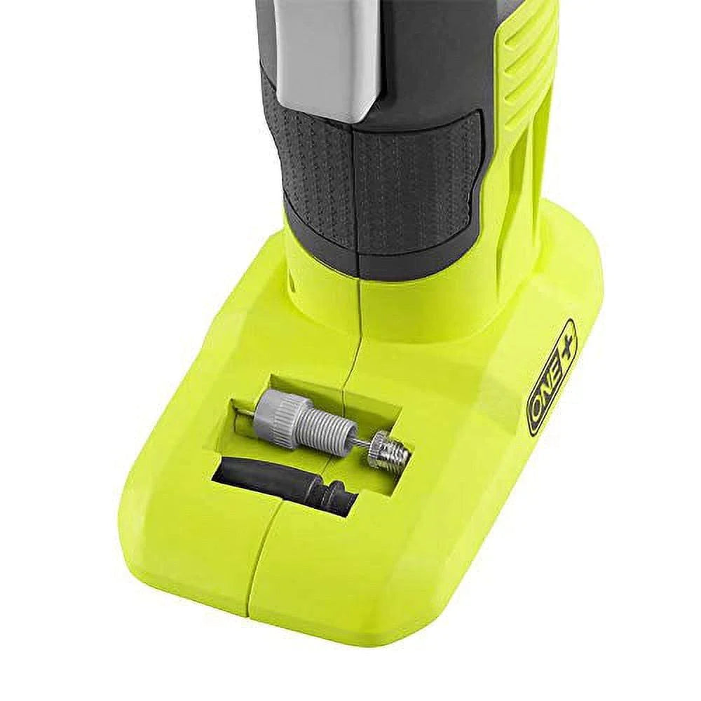 2025 Ryobi P737D 18-Volt One+ Cordless High Pressure Inflator with Digital Gauge, 4.0 Ah 18-Volt One+ High Capacity Lithium-Ion Battery, Charger, and Bag