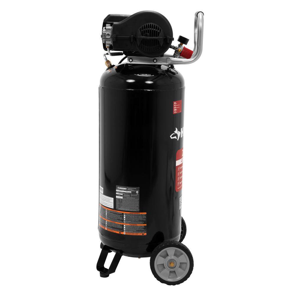 2025 Husky 20 Gal. 200 PSI Oil Free Portable Vertical Electric Air Compressor C202H
