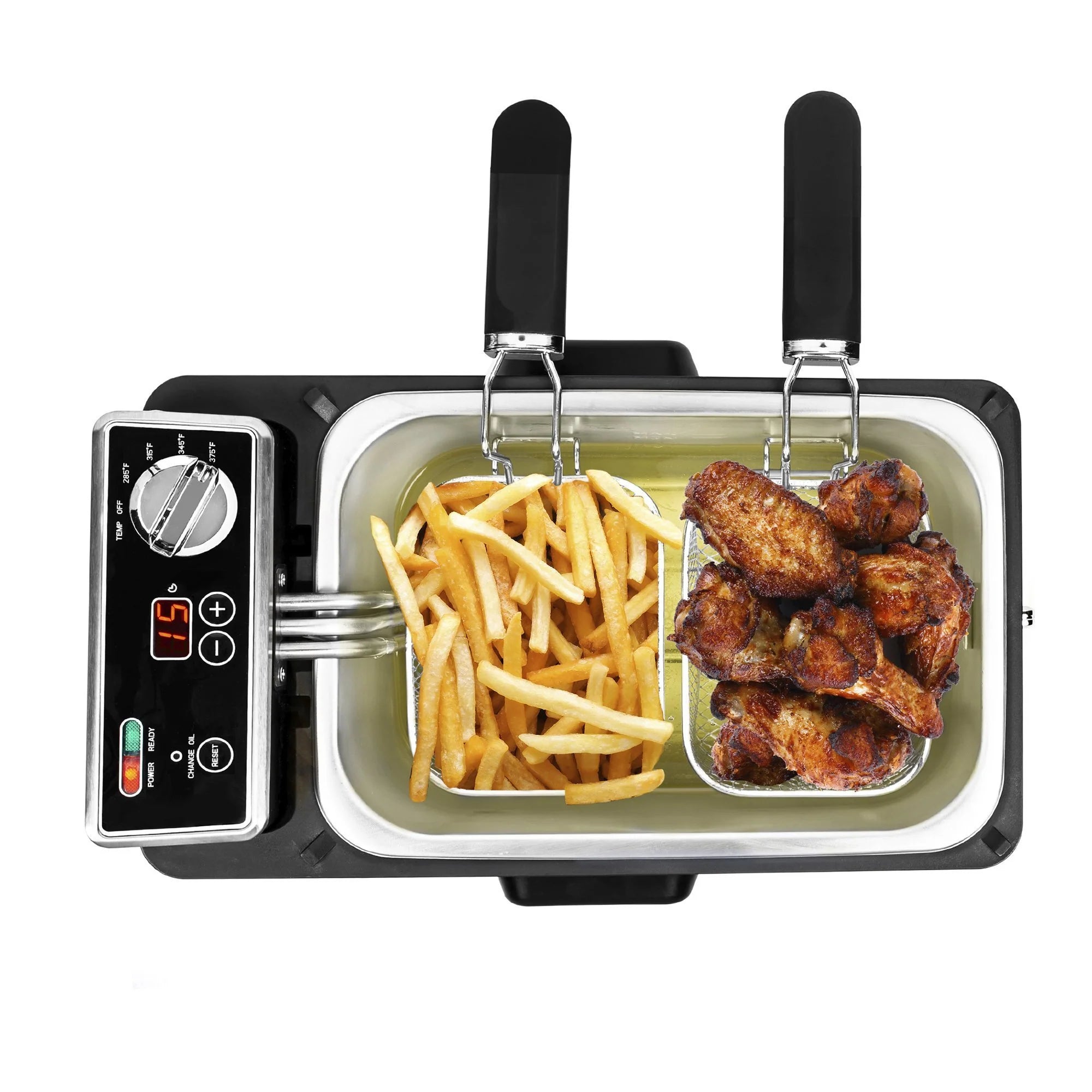 2025 Kalorik® 4.2 Quart Deep Fryer with Oil Filtration XL – Large Capacity, Digital Controls, Adjustable Temperature, Family-Size Cooking