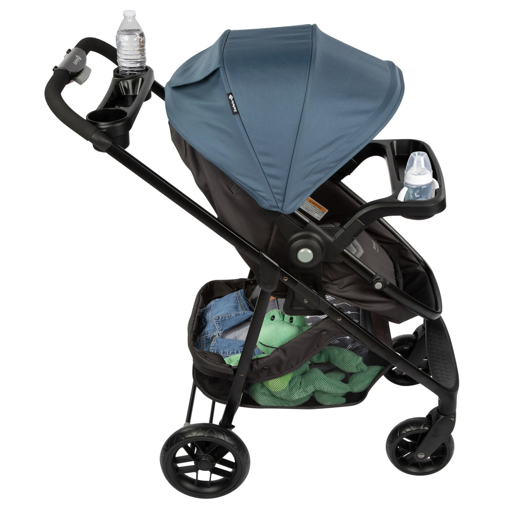 2025 Safety 1st Grow and Go Sprint Modular Travel System Stroller with Rear-Facing Infant Car Seat, Bluestone