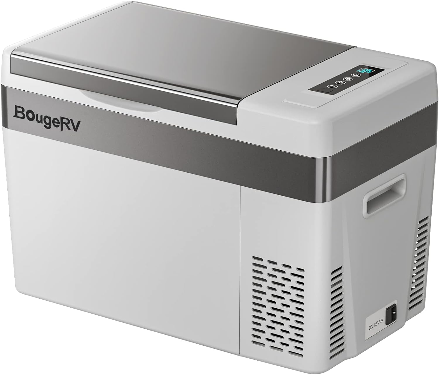 12 Volt Refrigerator 12V Car Fridge 30 Quart Portable Freezer Compressor Cooler -7℉~50℉ Compressor Freezer, 12/24V DC 110~240 Volt AC, for Truck RV SU