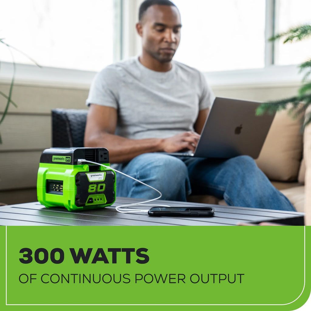 2025 80V Cordless Battery 300 Watt Power Inverter (Tool Only)