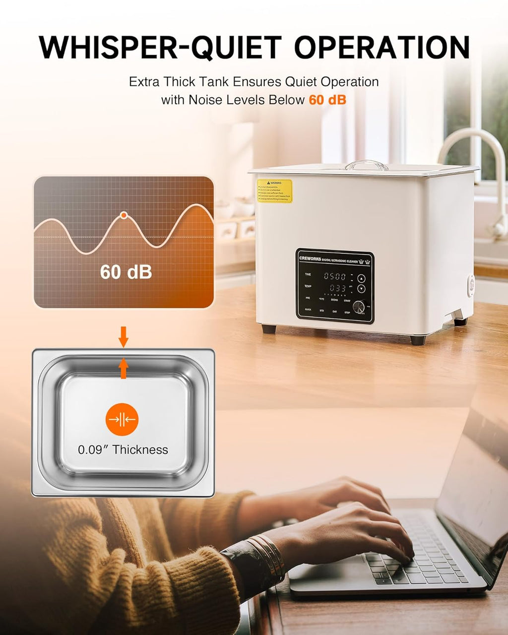 30L Large Ultrasonic Cleaner, Total 1400W Professional Industrial Auto Cleaning Machine for Carburetor Tools Parts Instrument, 40kHz Digital Sonic Cavitation Cleaner with Heater & Timer