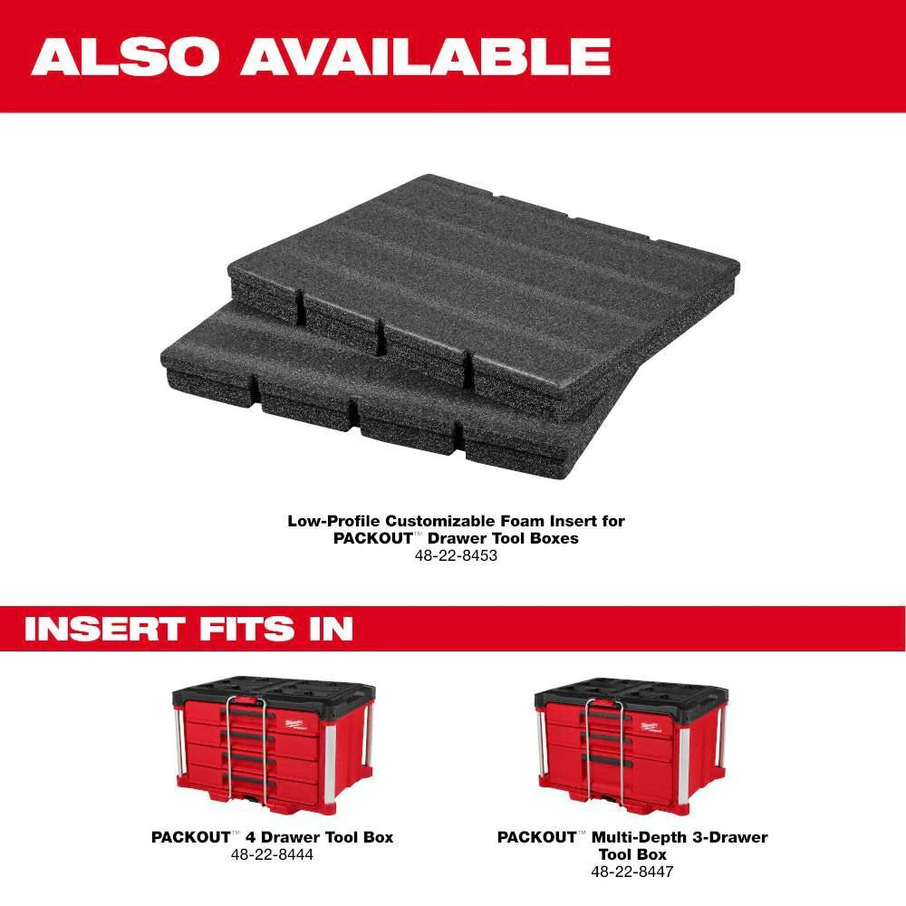2025 Milwaukee 48-22-8444 PACKOUT 4-Drawer Tool Box