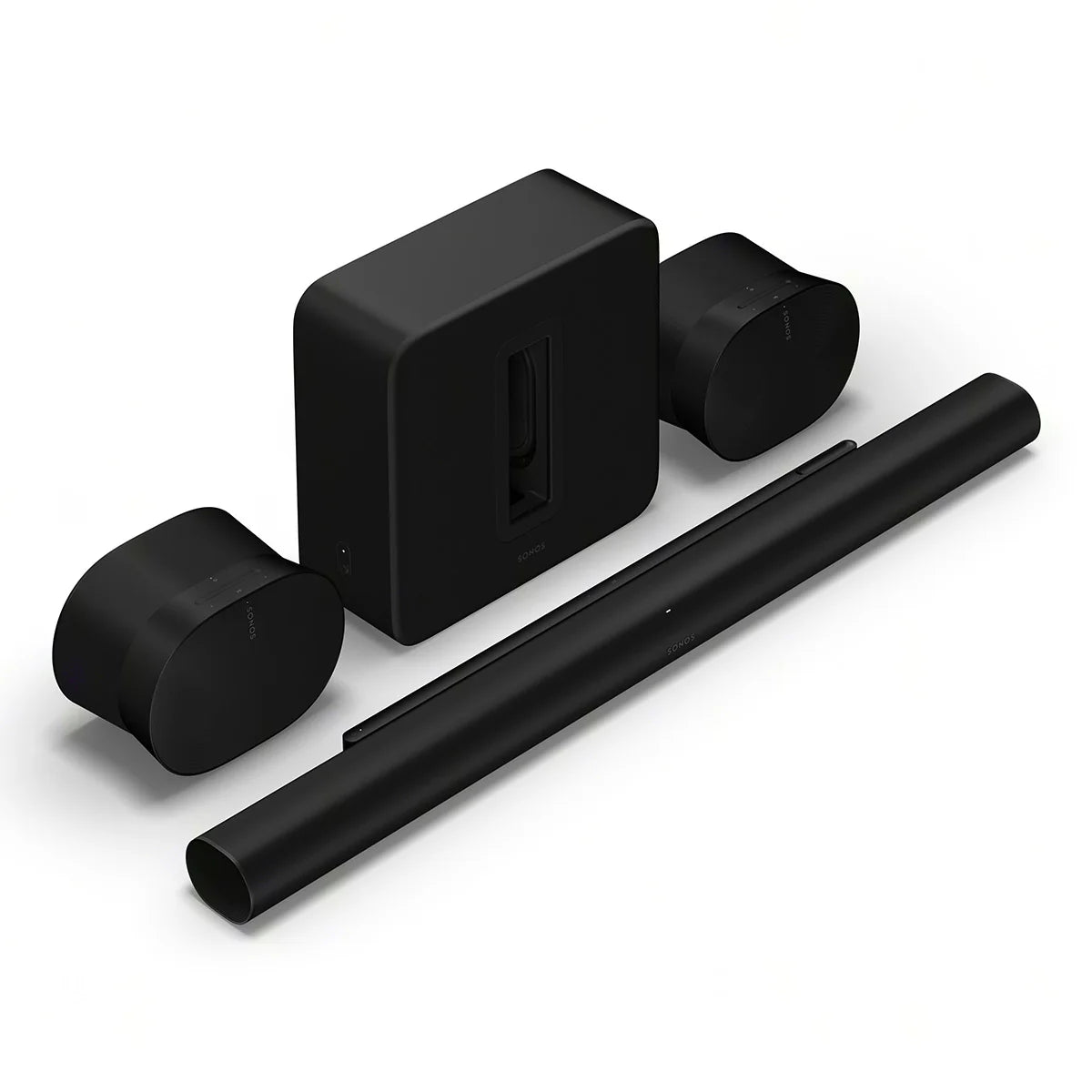 2025 Sonos Ultimate Immersive Set with Arc Ultra Soundbar, Sub 4 Subwoofer, & Pair of Era 300 Wireless Speakers (Black)