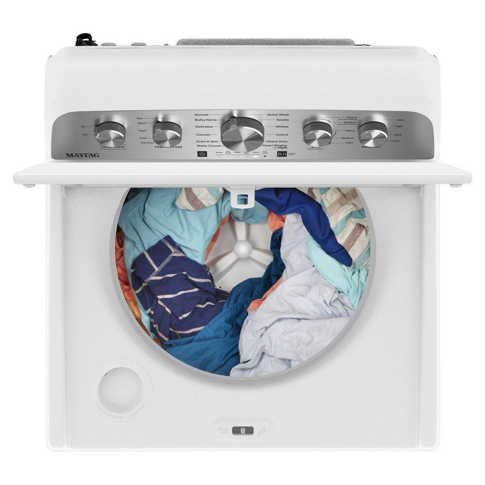 2025 Maytag 4.8 cu. ft. Top Load Washer with Extra Power Boost, White – MVW5430MW
