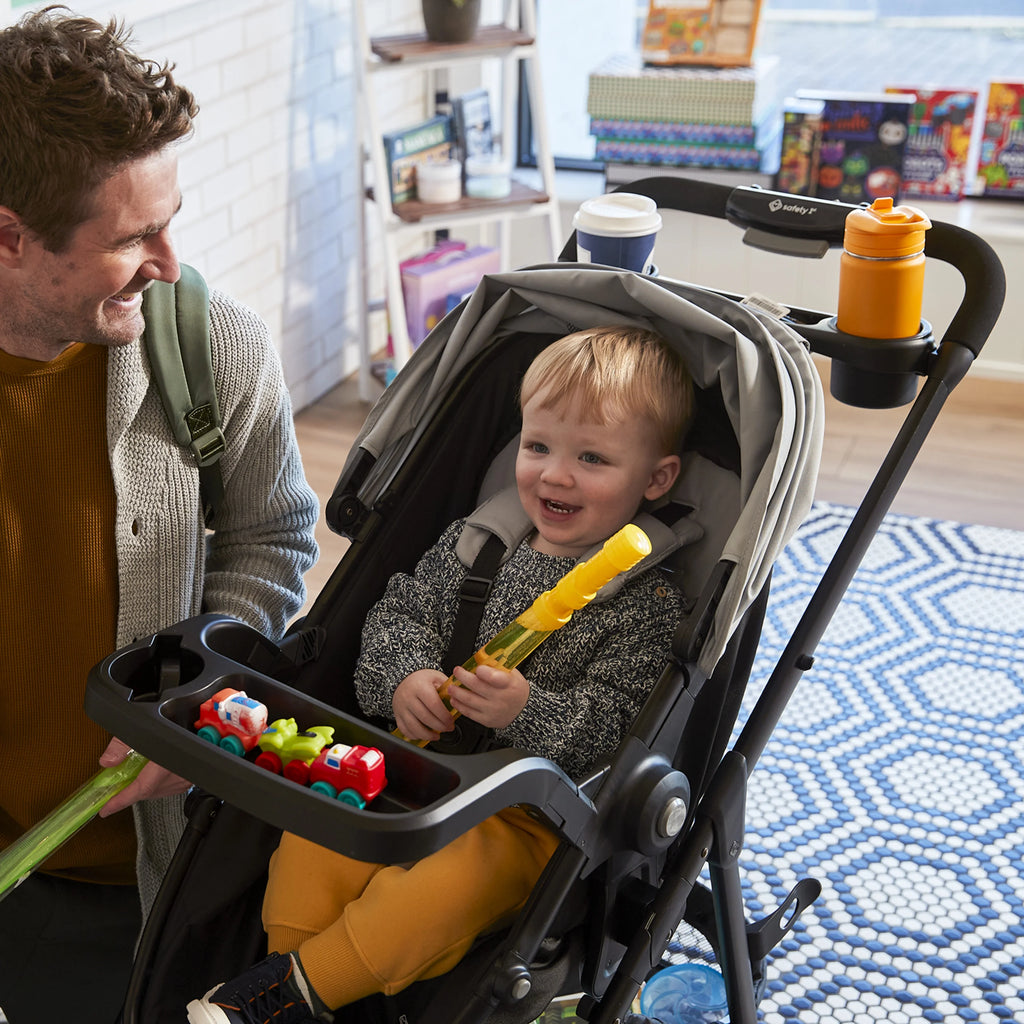 2025 Safety 1st Grow and Go Sprint Modular Travel System Stroller with Rear-Facing Infant Car Seat, Bluestone