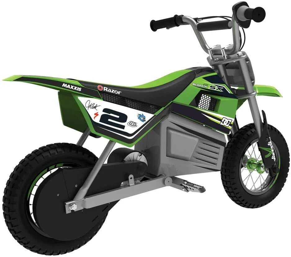 2025 SKid's Razor Dirt Rocket SX350 Electric-Powered Dirt Bike, Ages 13+, Green
