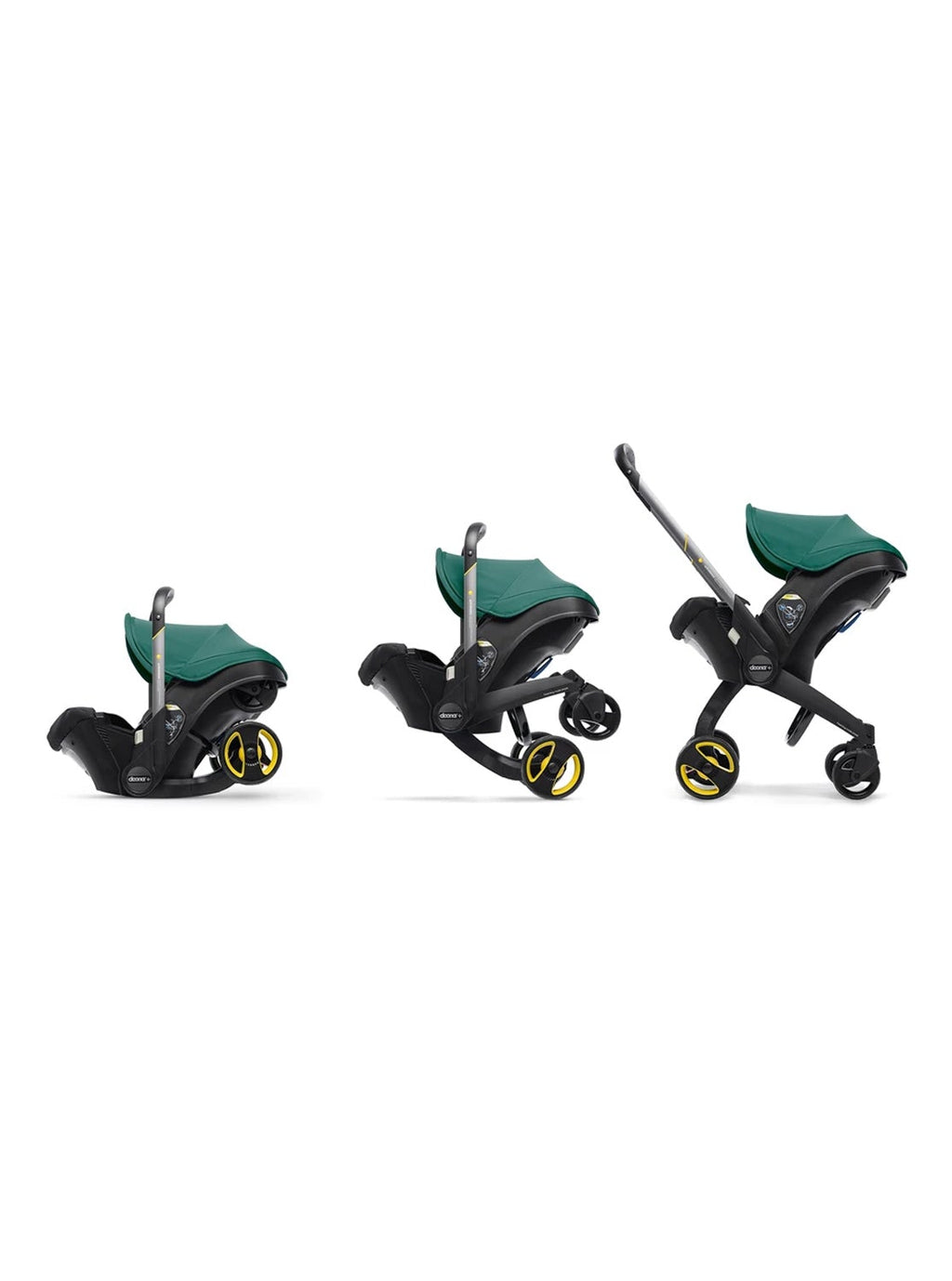 2025 Doona Infant Car Seat Stroller with LATCH Base – Midnight Edition | Car to Stroller in Seconds, Aircraft Approved, Includes Essentials Bag