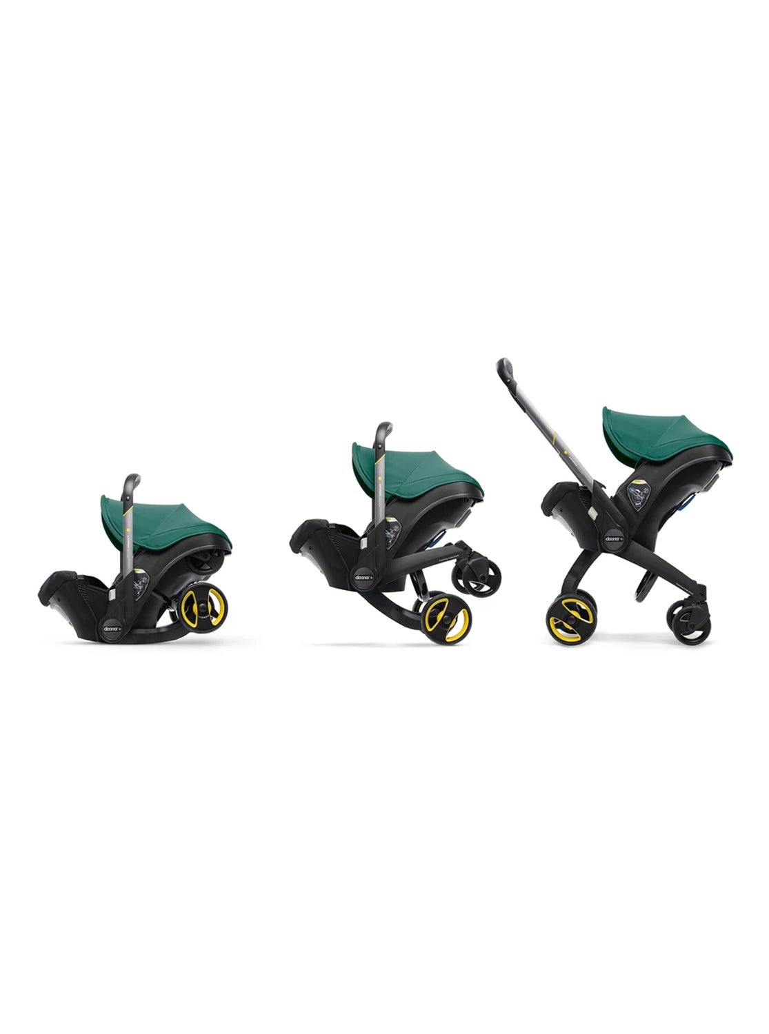 2025 Doona Infant Car Seat Stroller with LATCH Base – Midnight Edition | Car to Stroller in Seconds, Aircraft Approved, Includes Essentials Bag