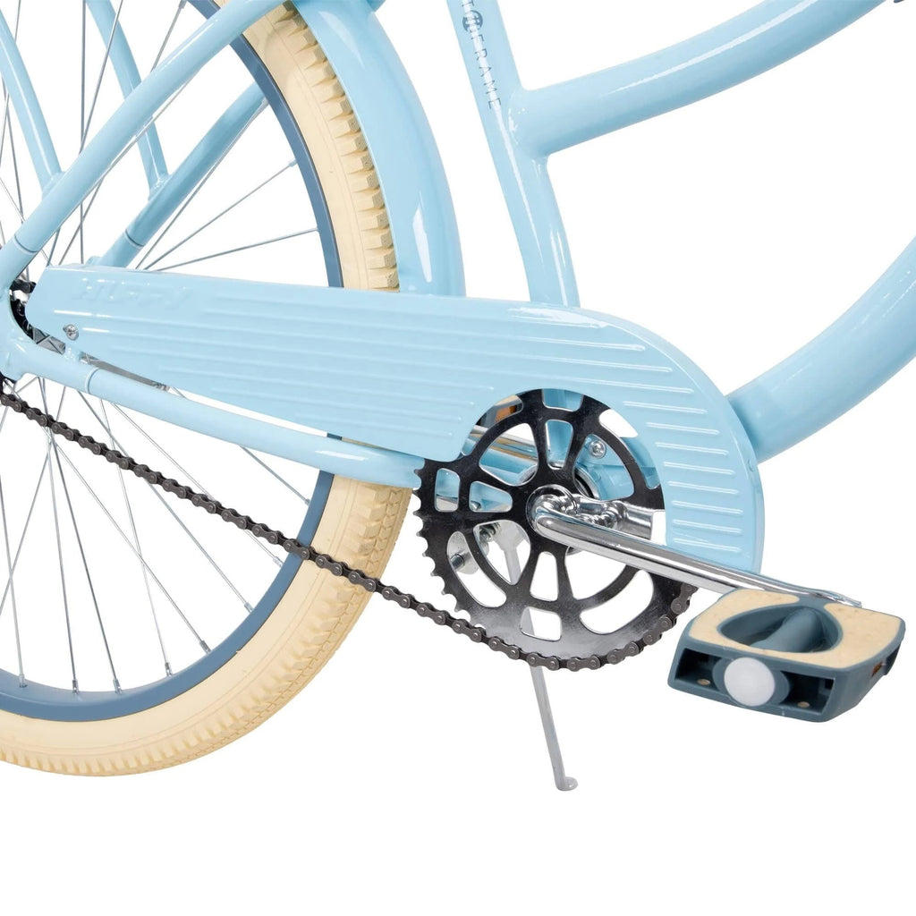 2025 Huffy, nel Lusso Classic Cruiser Bike with Perfect Fit Frame, Women's, Light Blue, 26"