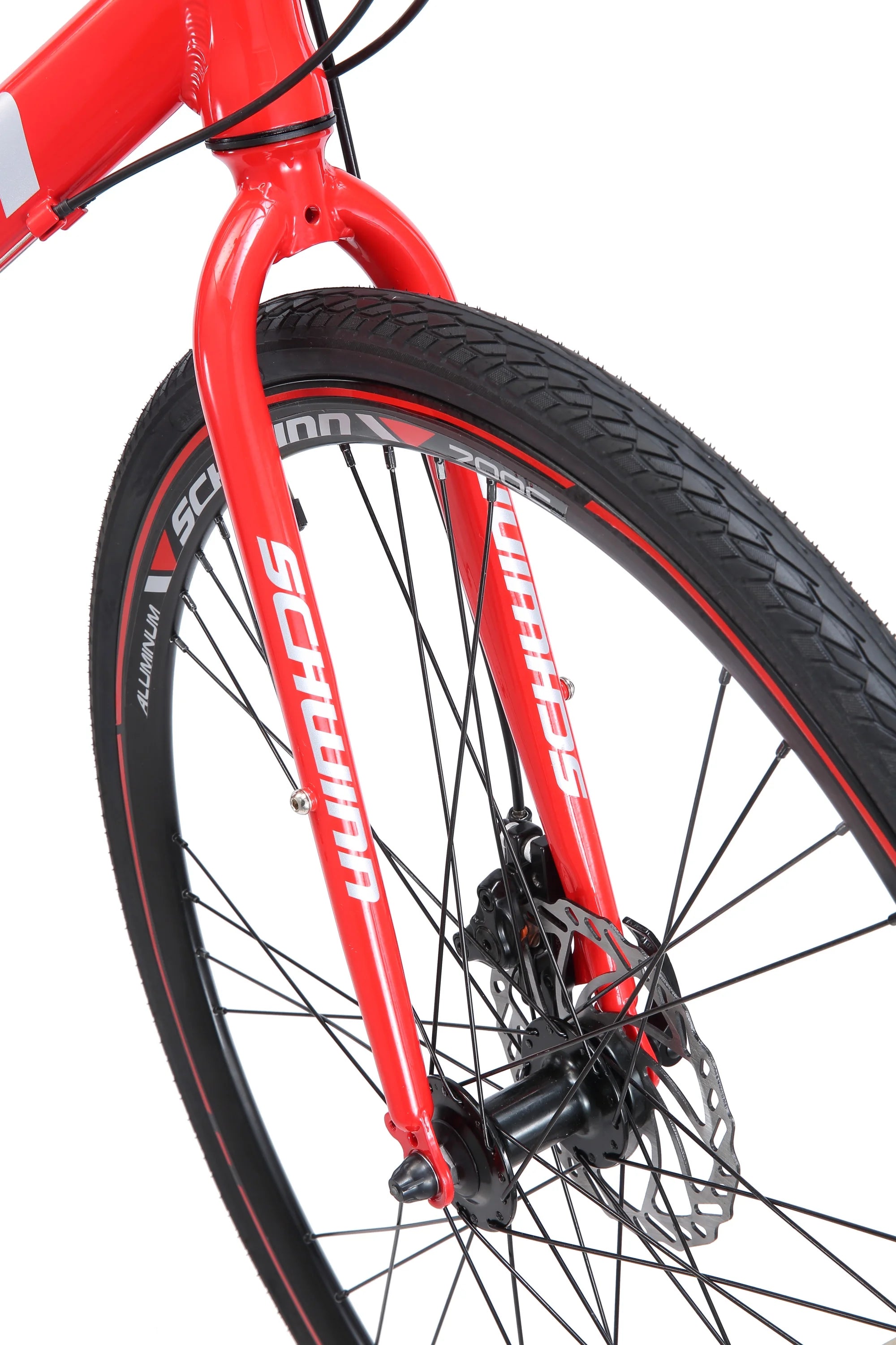 2025 Schwinn Kempo Hybrid Bike, 700c Wheels, 21 Speeds, Mens Frame, Red