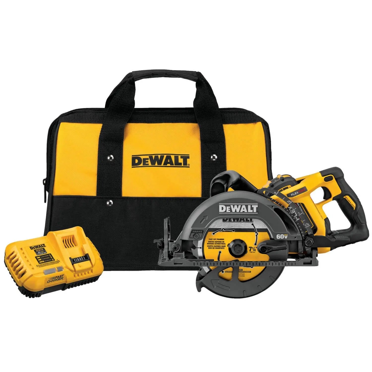 2025 DEWALT DCS577X1 FLEXVOLT® 60V MAX* 7-1/4 IN. CORDLESS WORM DRIVE STYLE SAW (9.0A