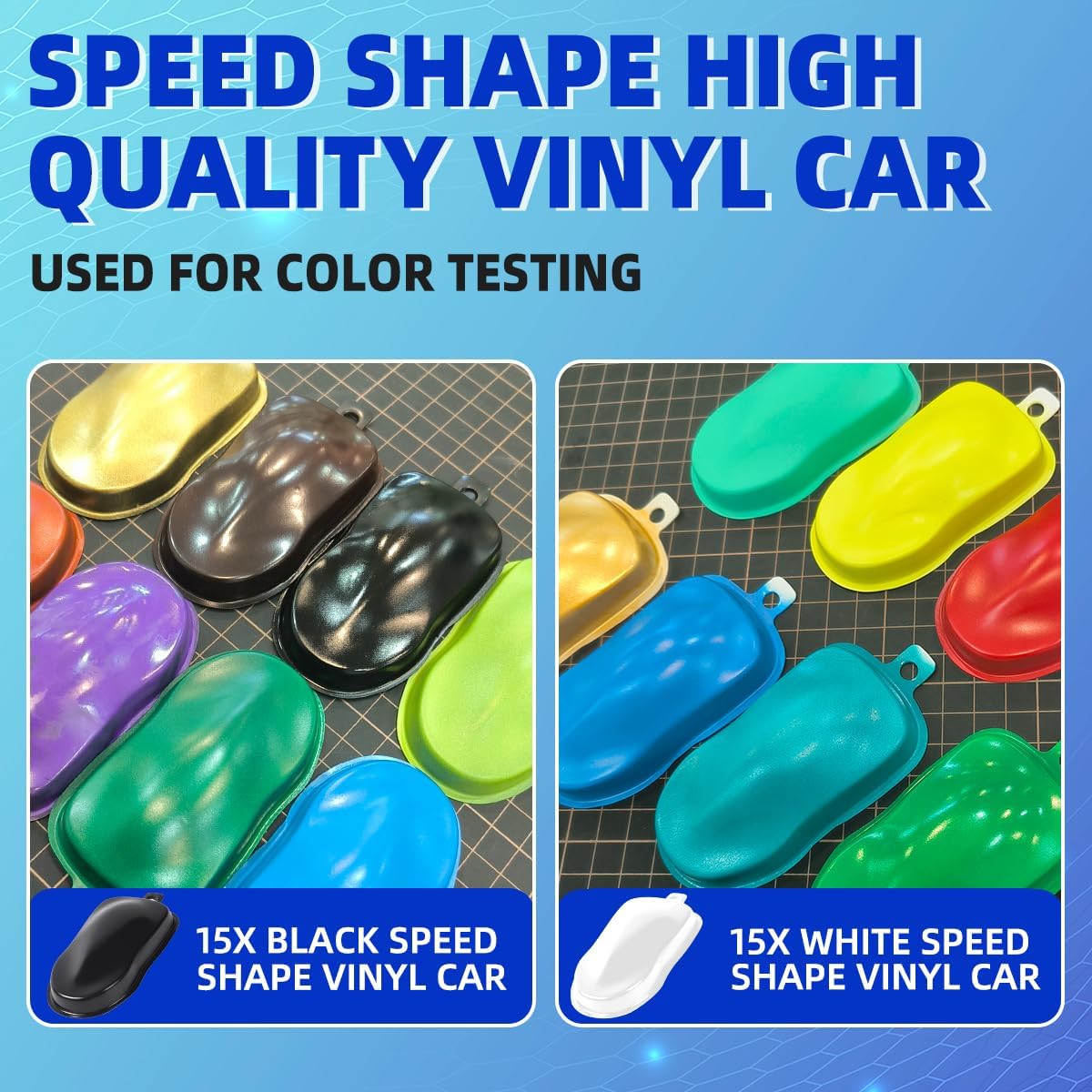 Dual Fans Airbrush Spray Booth Kit, Adjustable Airbrush Paint Booth with 3 Led Lights,White Photography Paper, 10x Coloring Clips, 30x Speed Shape Vinyl Car for Hobby, Model Car, Craft Painting