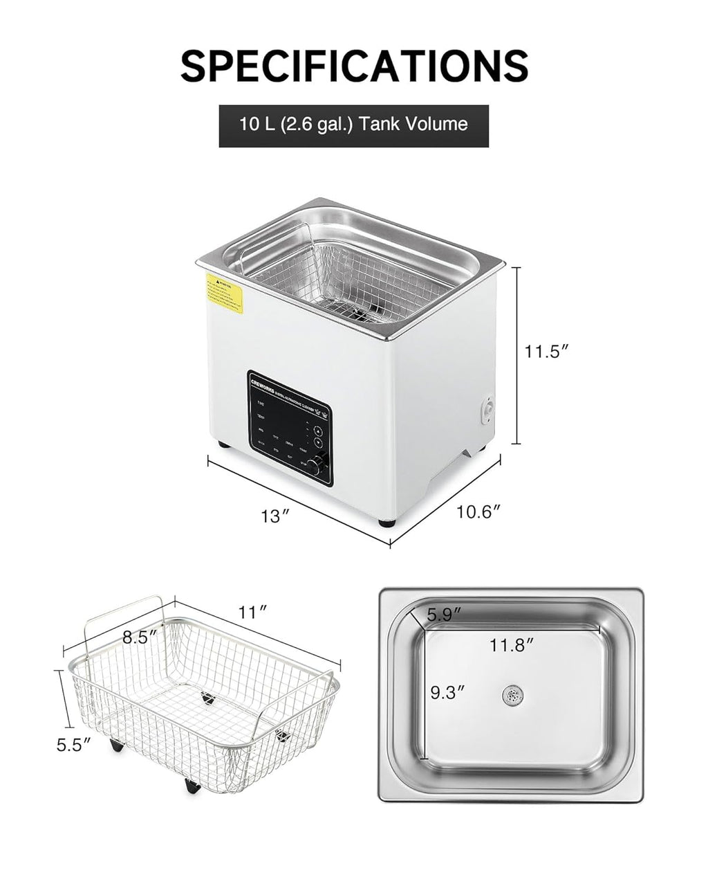 30L Large Ultrasonic Cleaner, Total 1400W Professional Industrial Auto Cleaning Machine for Carburetor Tools Parts Instrument, 40kHz Digital Sonic Cavitation Cleaner with Heater & Timer