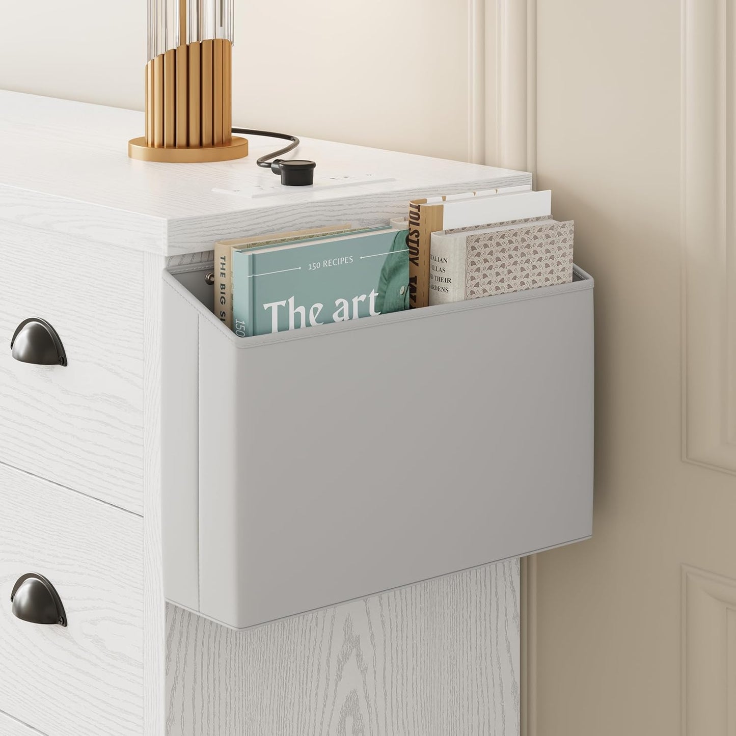 63" 9-Drawer Dresser with Charging Station – Large Wood Storage Chest for Bedroom or Living Room, White